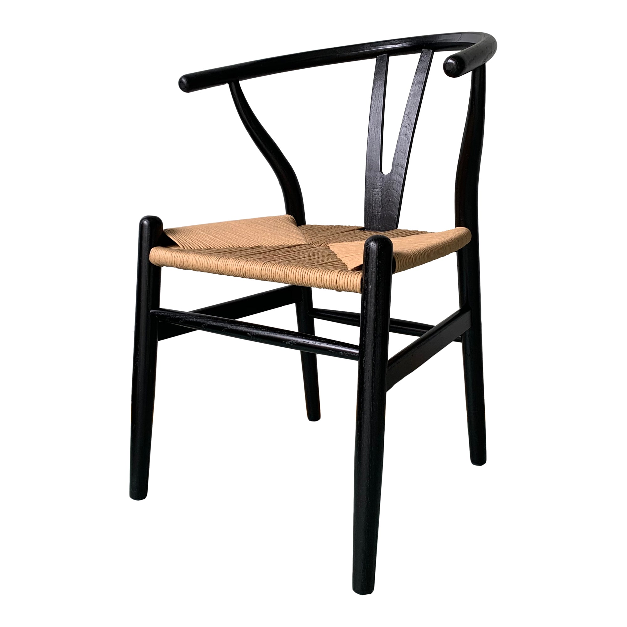 Ventana Dining Chair Black And Natural - Set Of Two - Moes Home