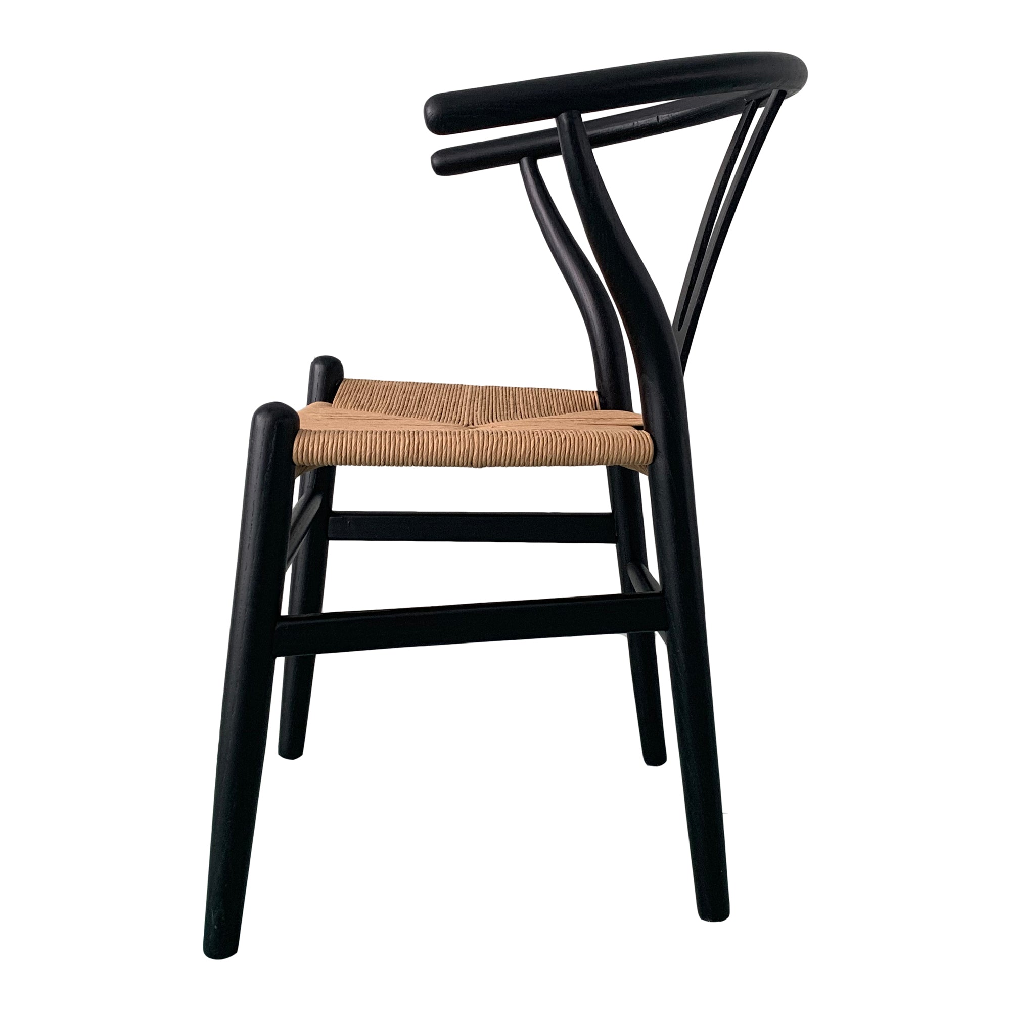 Ventana Dining Chair Black And Natural - Set Of Two - Moes Home
