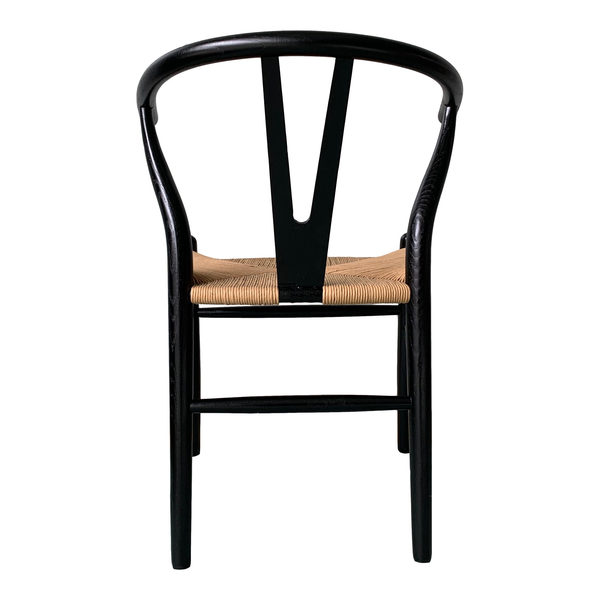 Ventana Dining Chair Black And Natural - Set Of Two - Moes Home