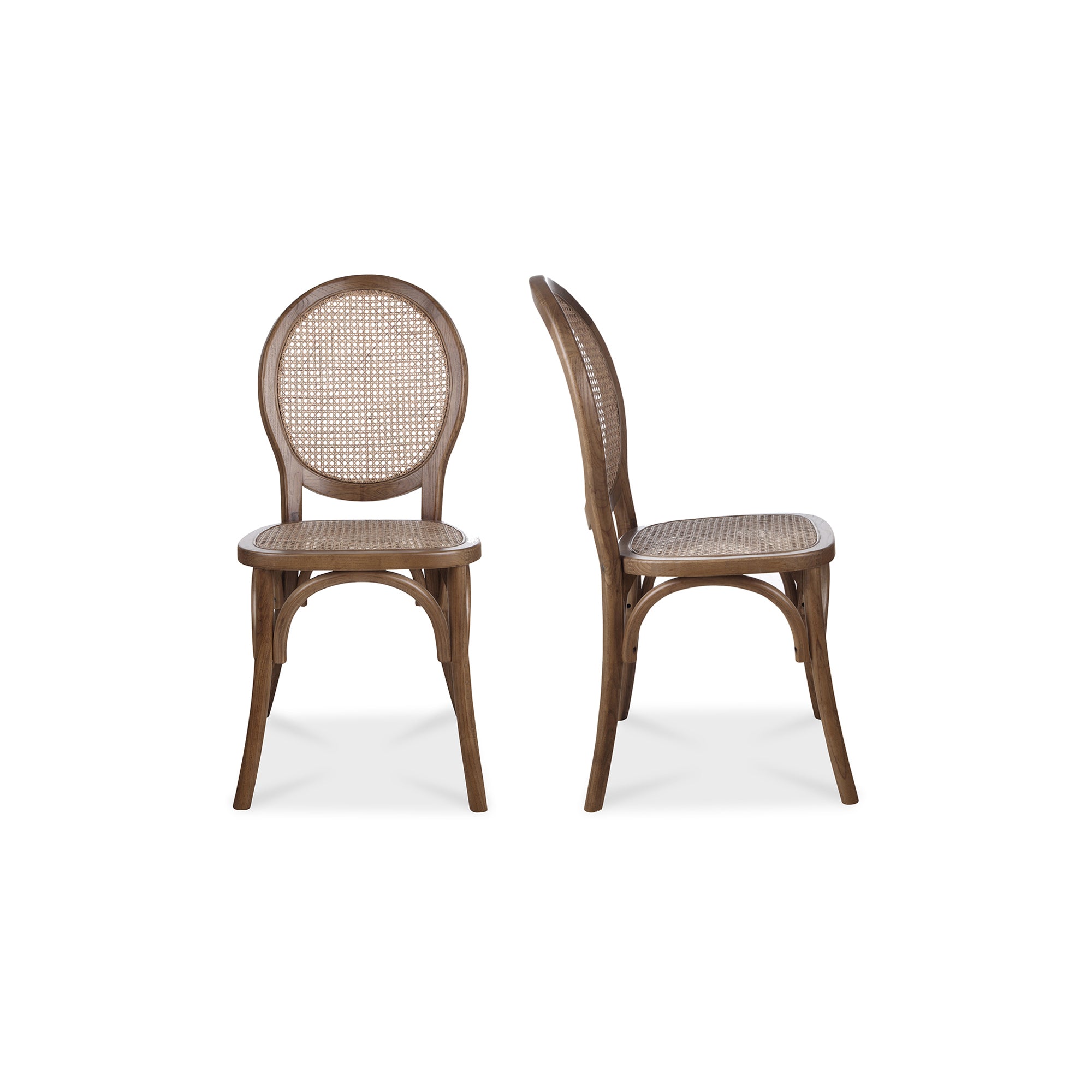 Rivalto Dining Chair Brown - Set Of Two - Moes Home