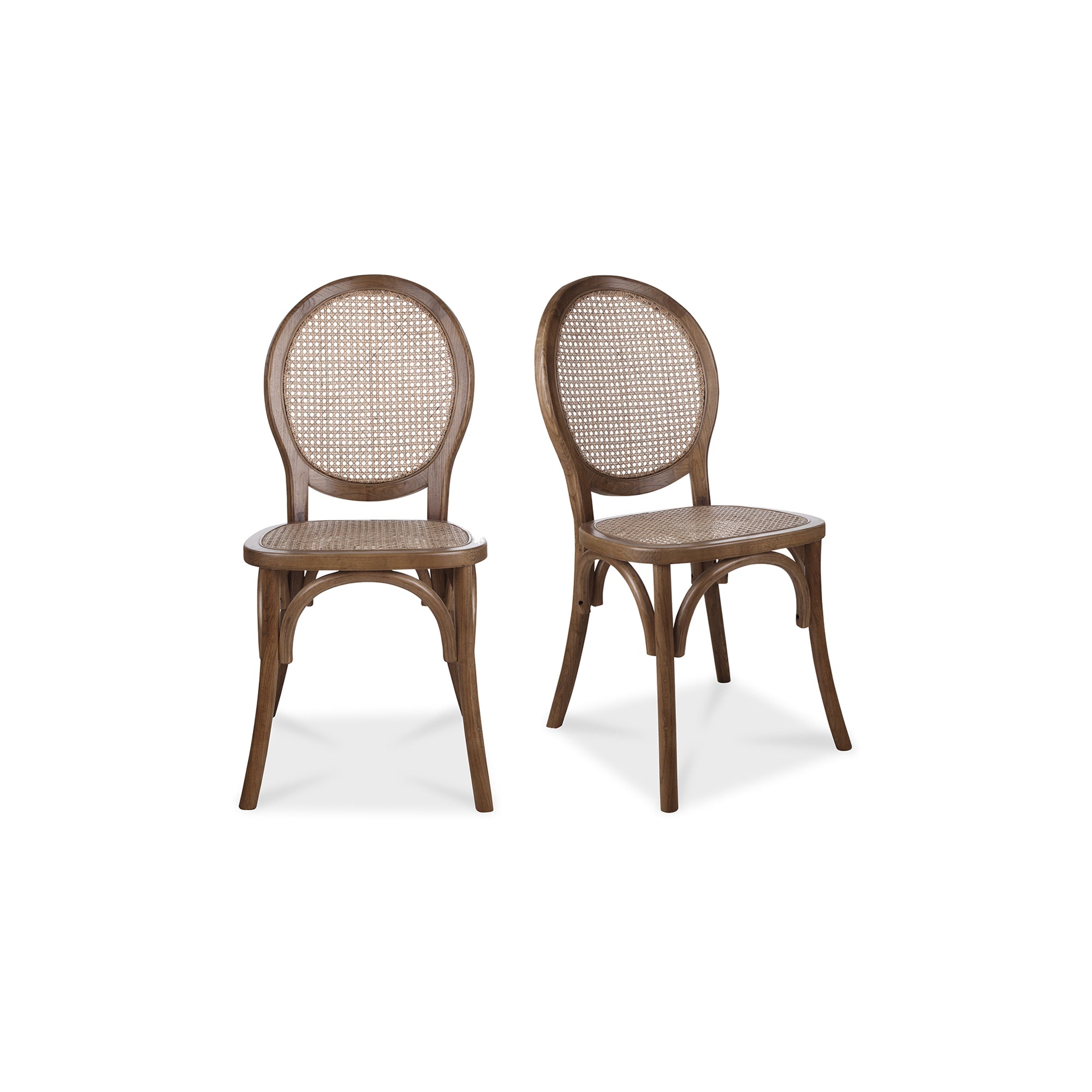 Rivalto Dining Chair Brown - Set Of Two - Moes Home