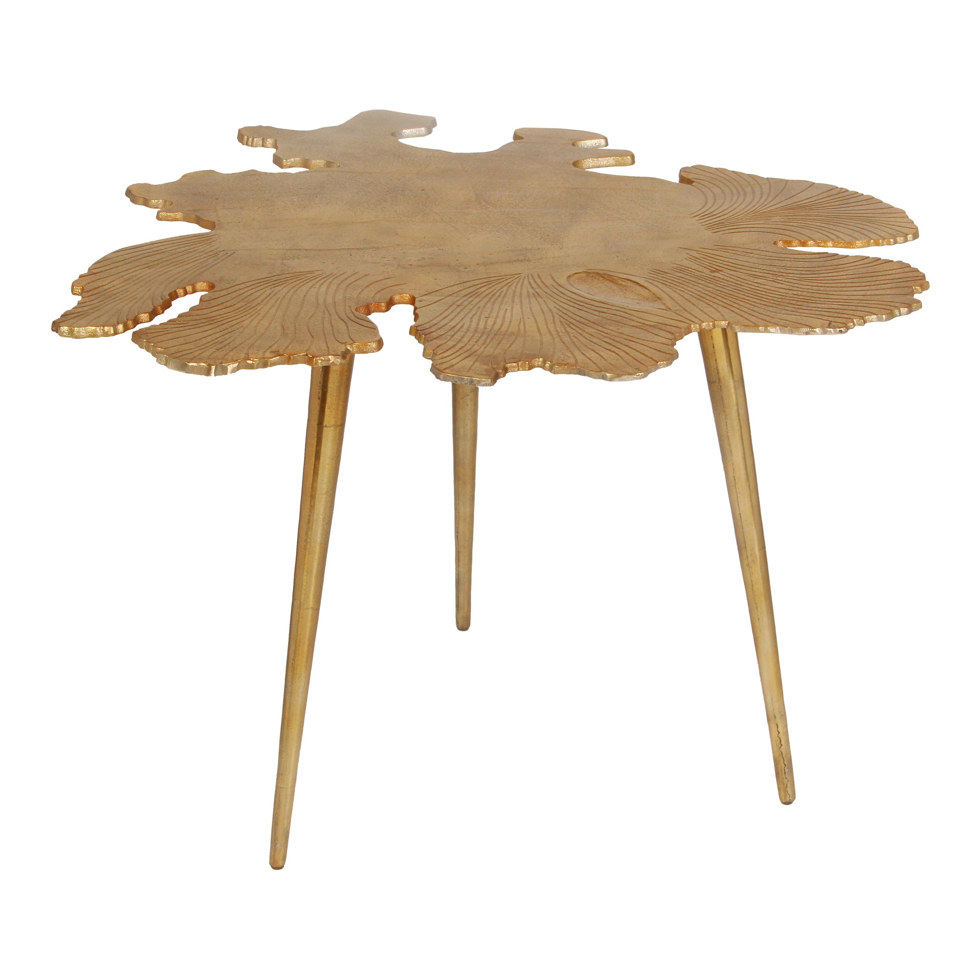 Amoeba Side Table Gold - Moes Home