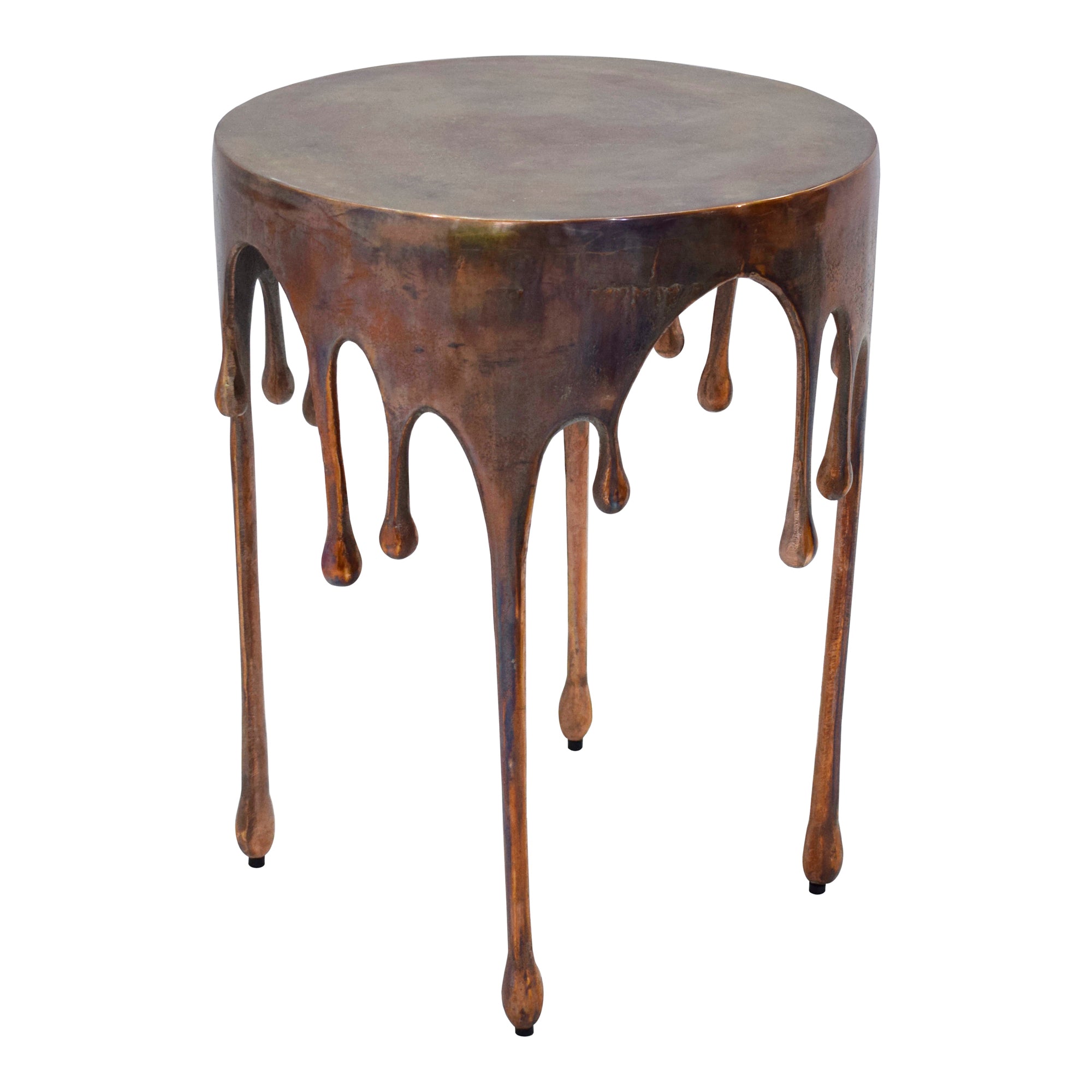 Copperworks Accent Table Antique Copper - Moes Home