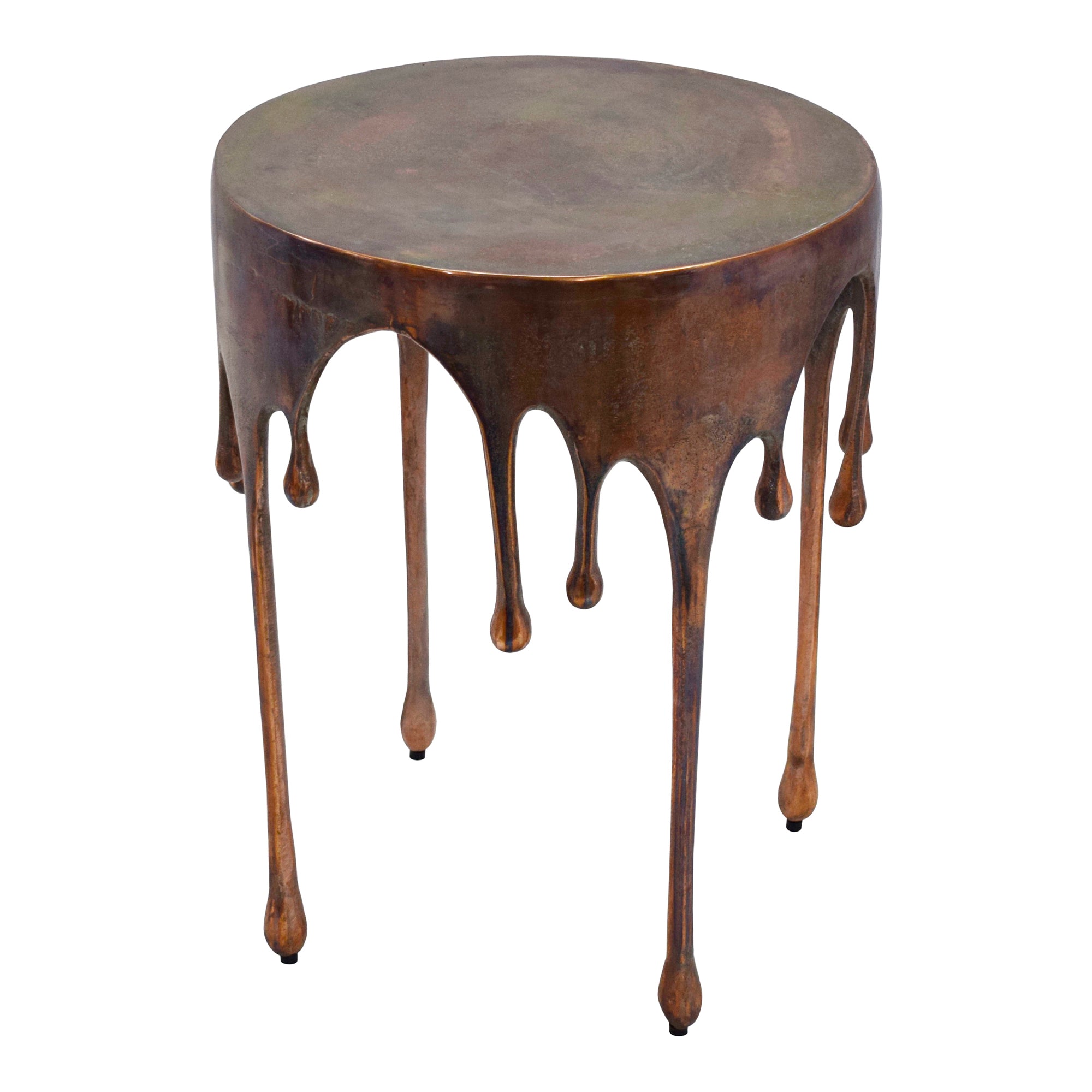 Copperworks Accent Table Antique Copper - Moes Home