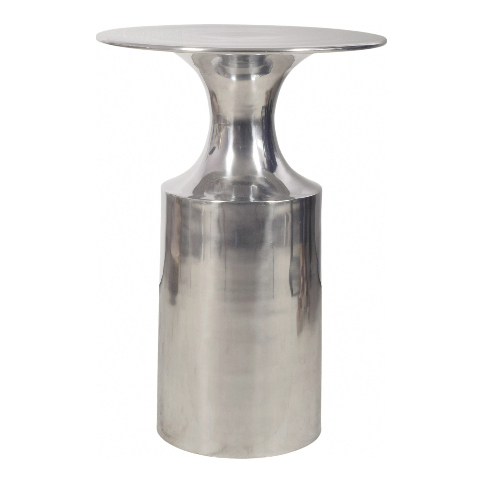 Rassa Accent Table Polished Zinc
