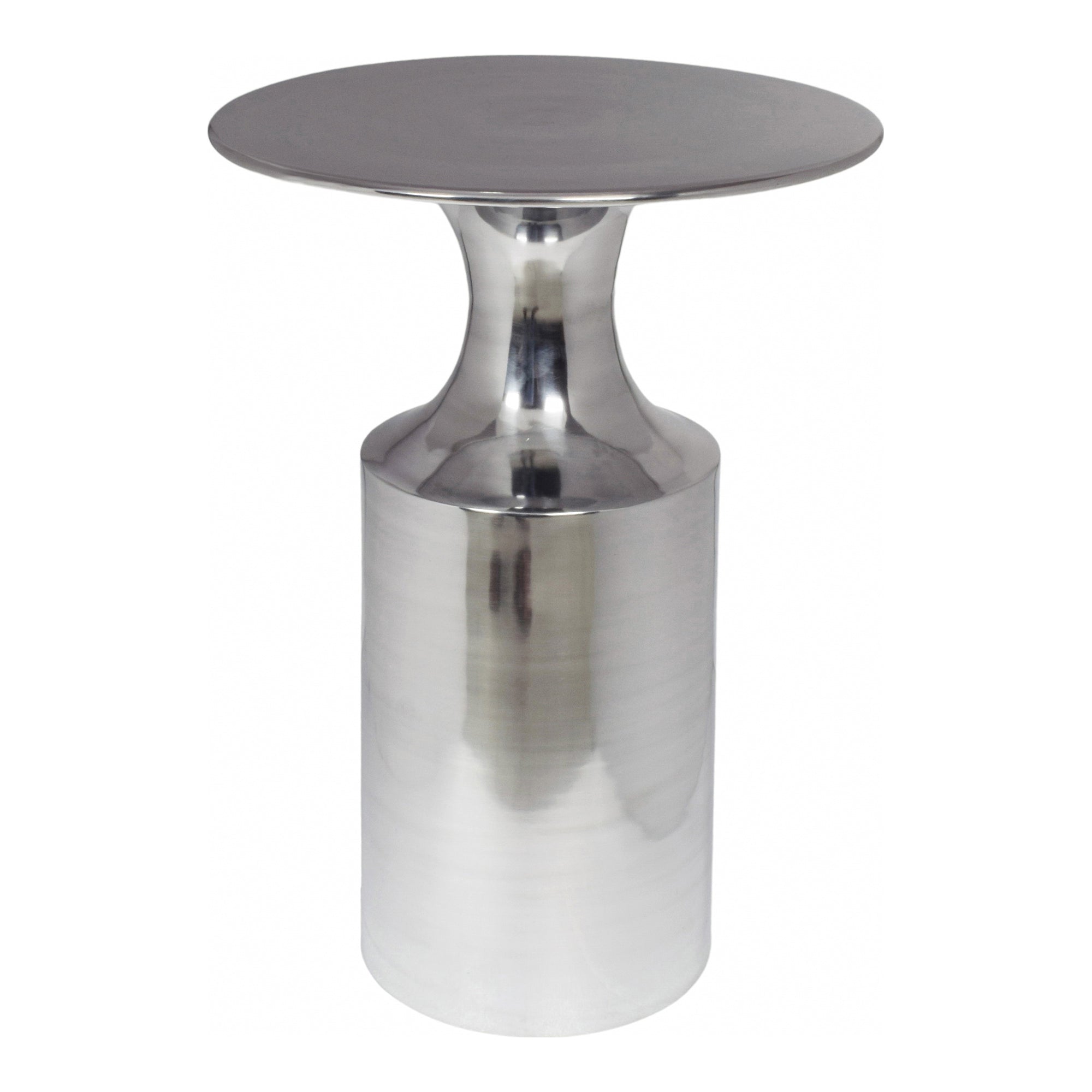 Rassa Accent Table Polished Zinc