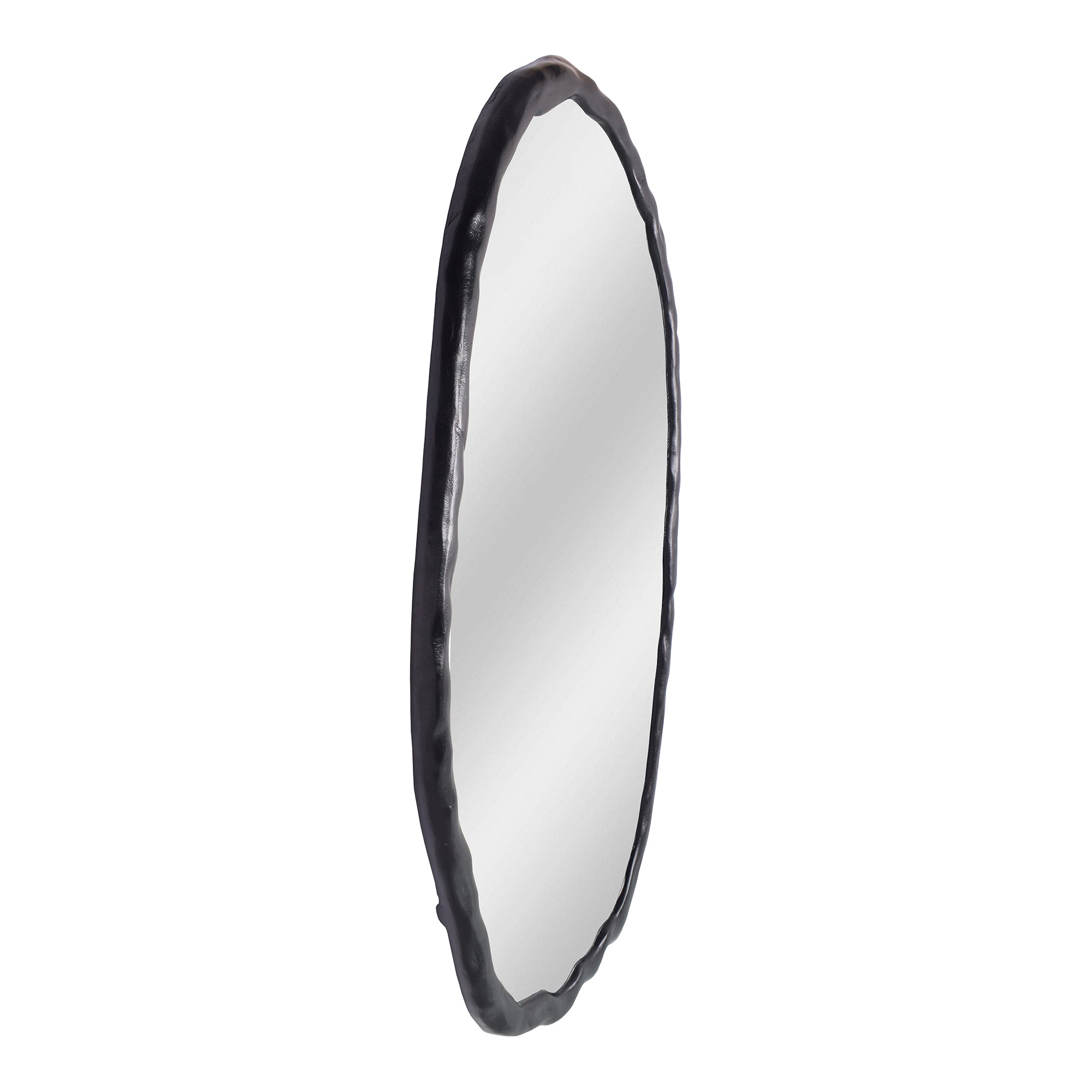 Foundry Oval Mirror White