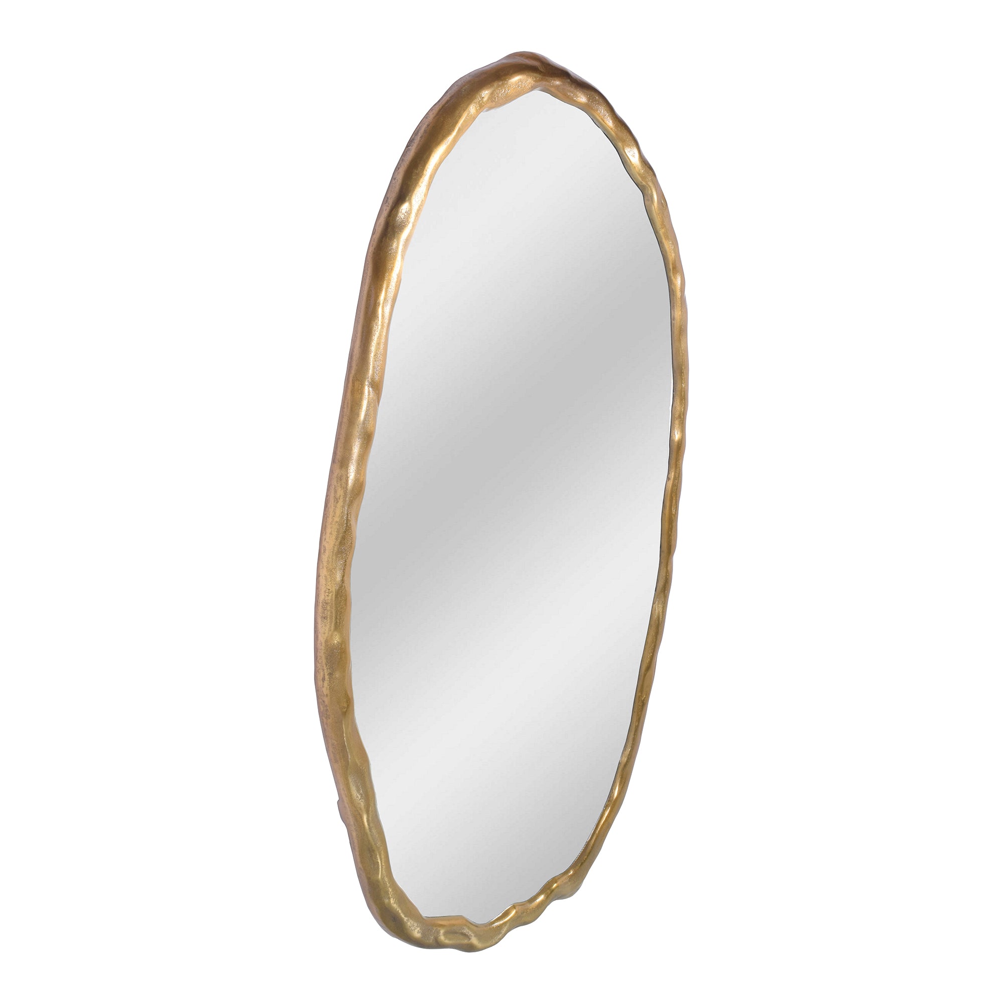 Foundry Oval Mirror White