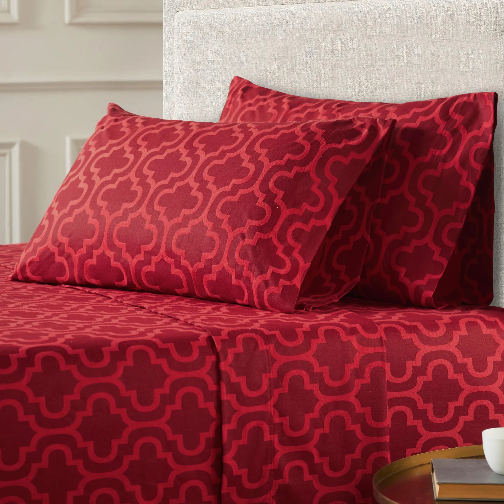 Moroccan Trellis Cotton Flannel 2 Piece Pillowcase Set - Pillowcases by Superior Brand