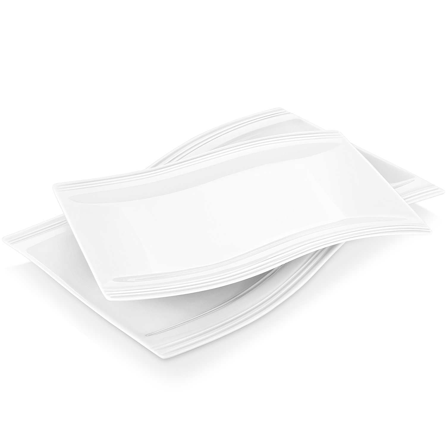 Flora Marble Grey Platters Set of 2