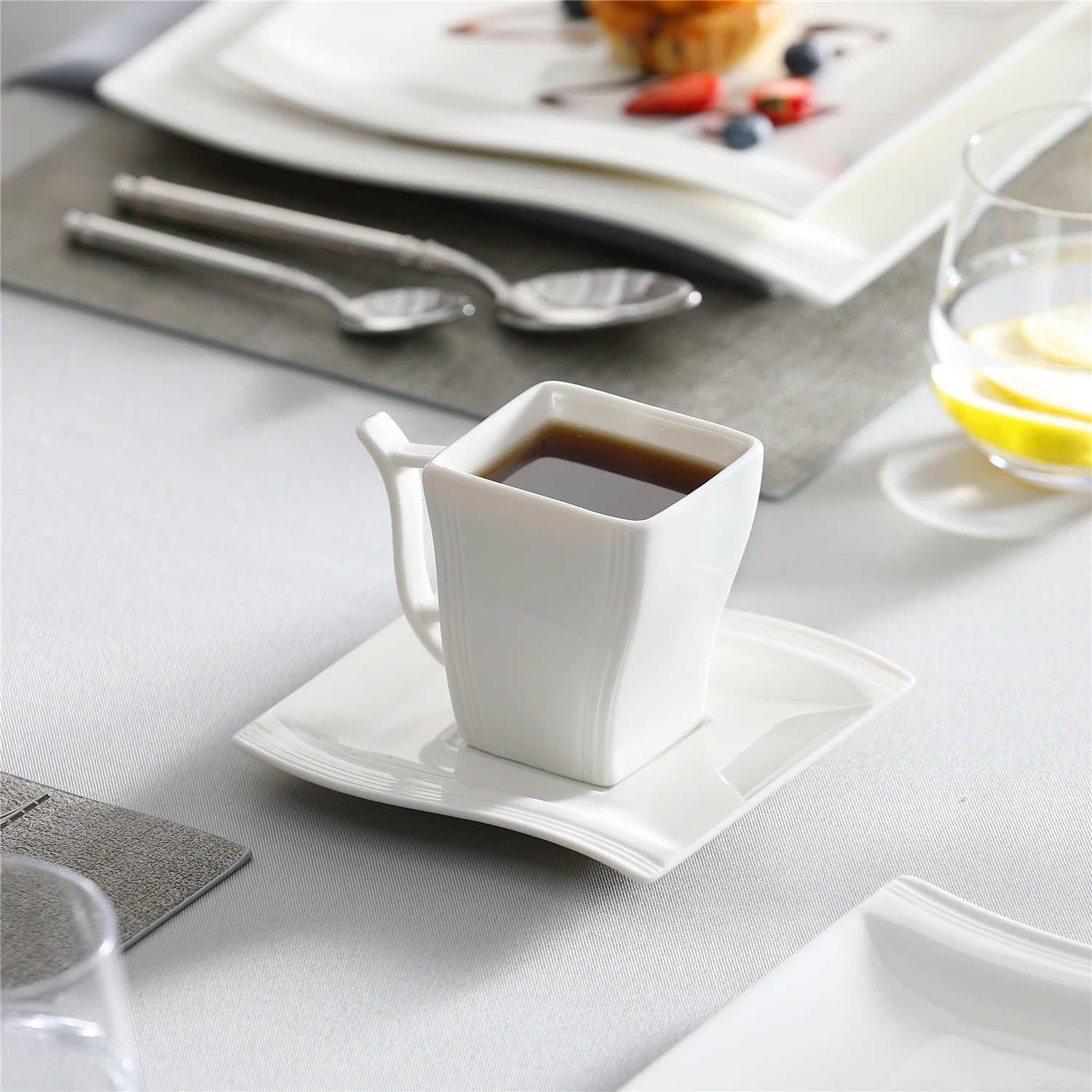 Flora Marble Grey 30 Piece Dinnerware Set