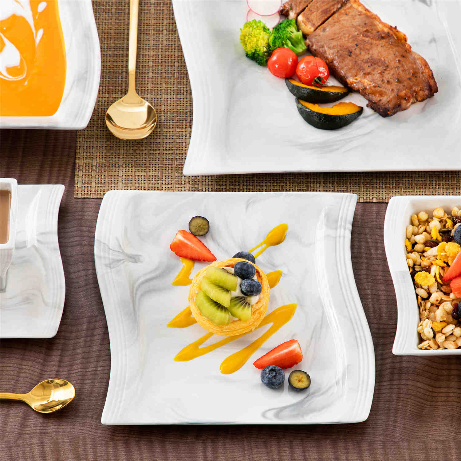 Flora 36 Piece Dinnerware Set