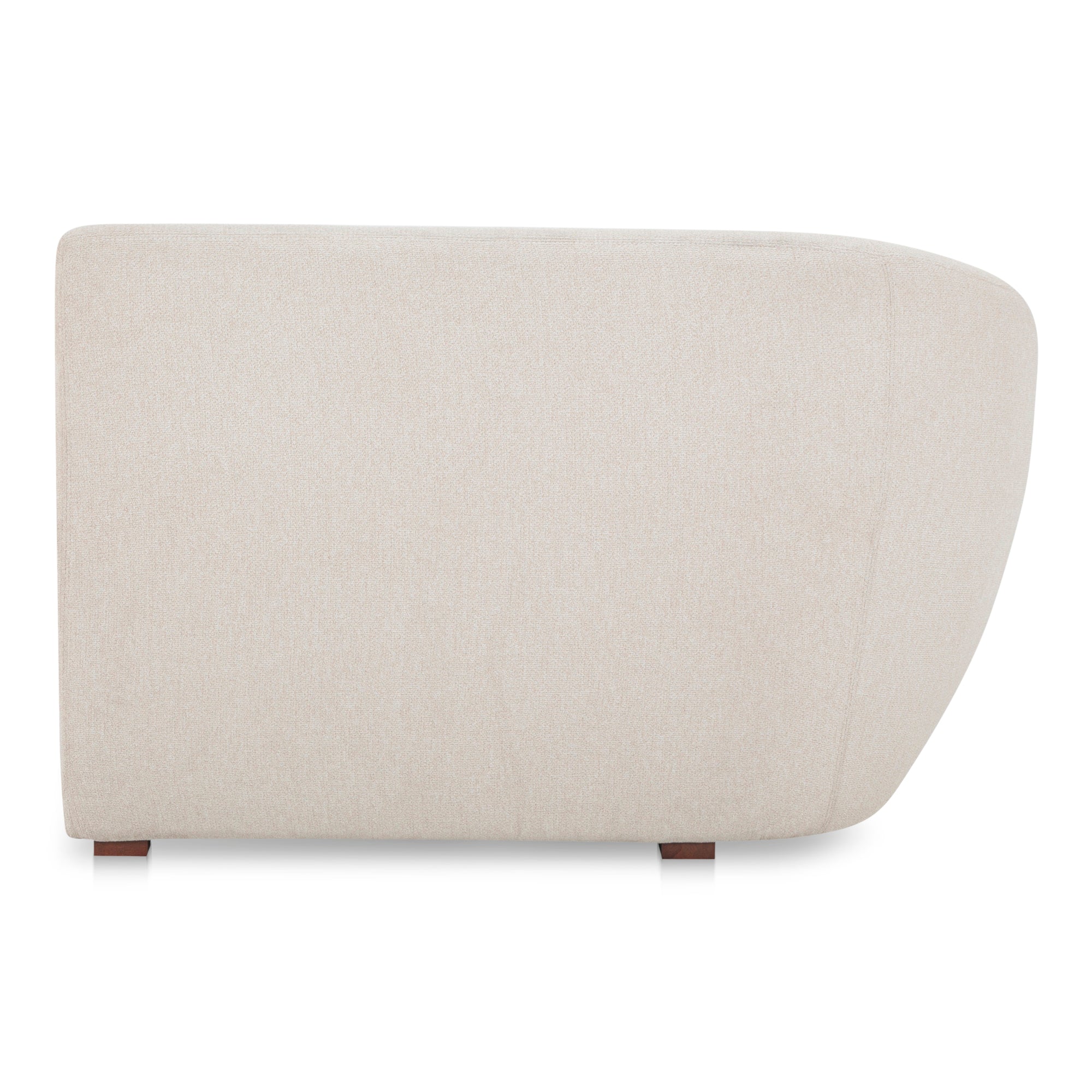 Amelia Left Arm Facing Chair Warm White - Moes Home