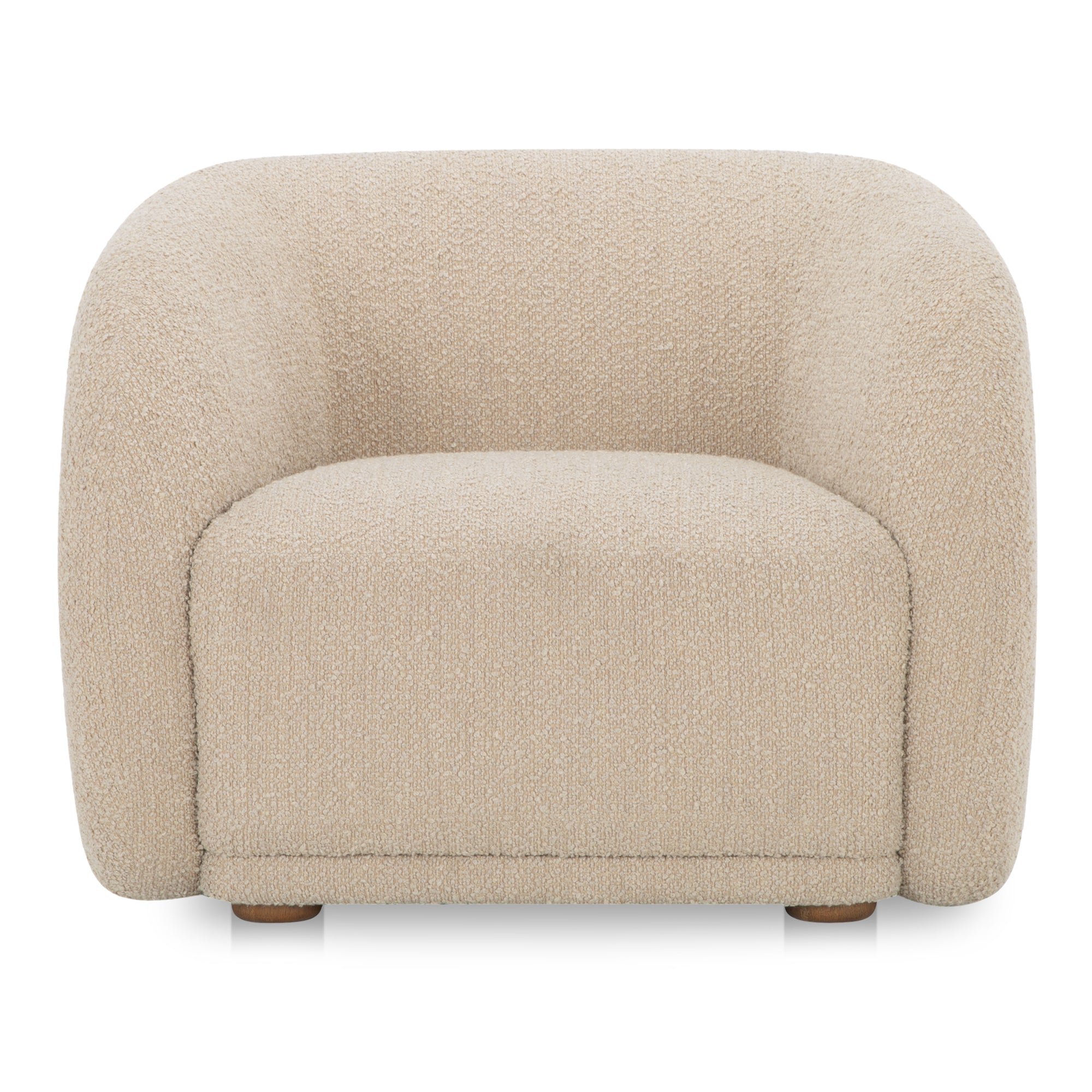Faye Accent Chair Tan Faux Mohair