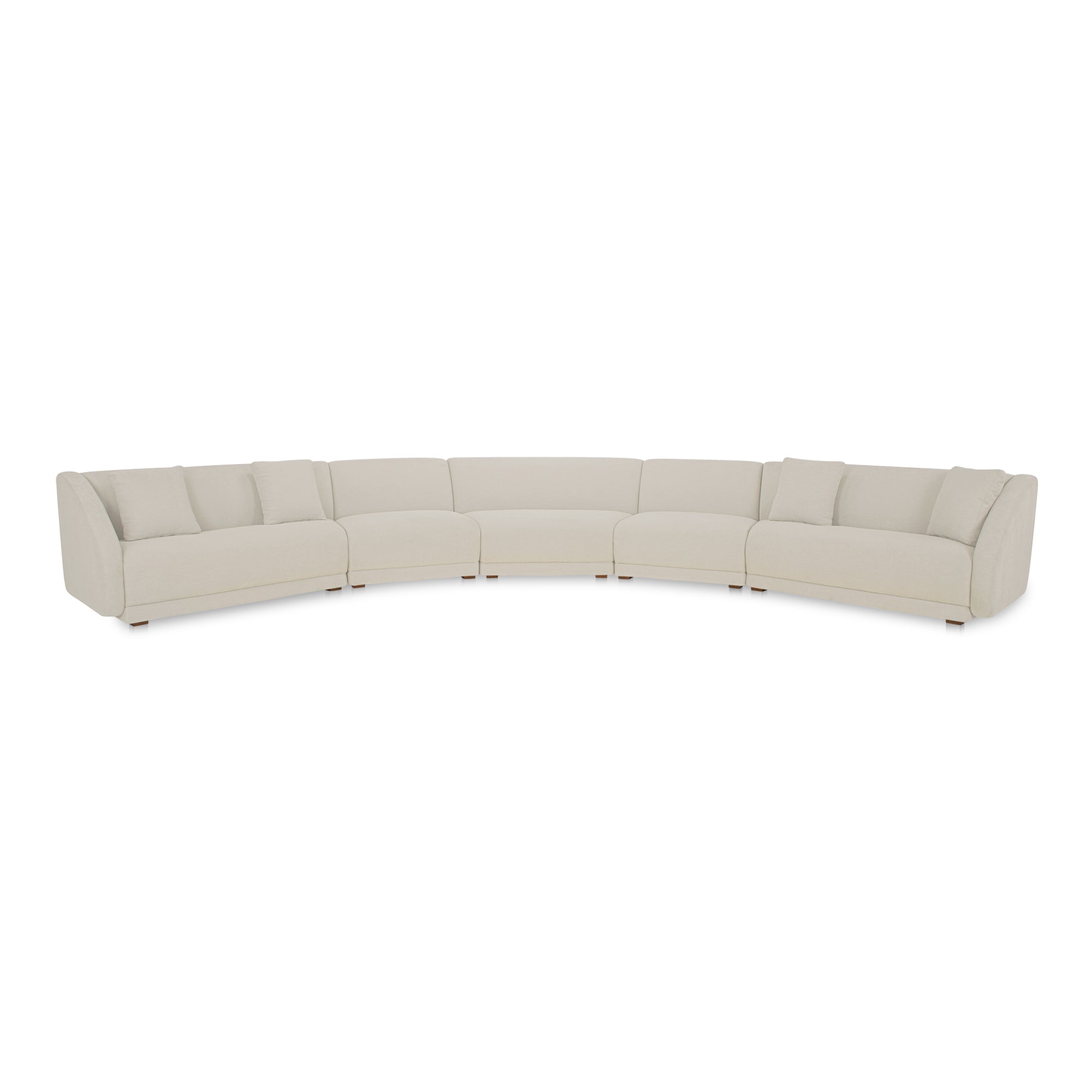 Fraser 5 Piece Modular Sectional Off White