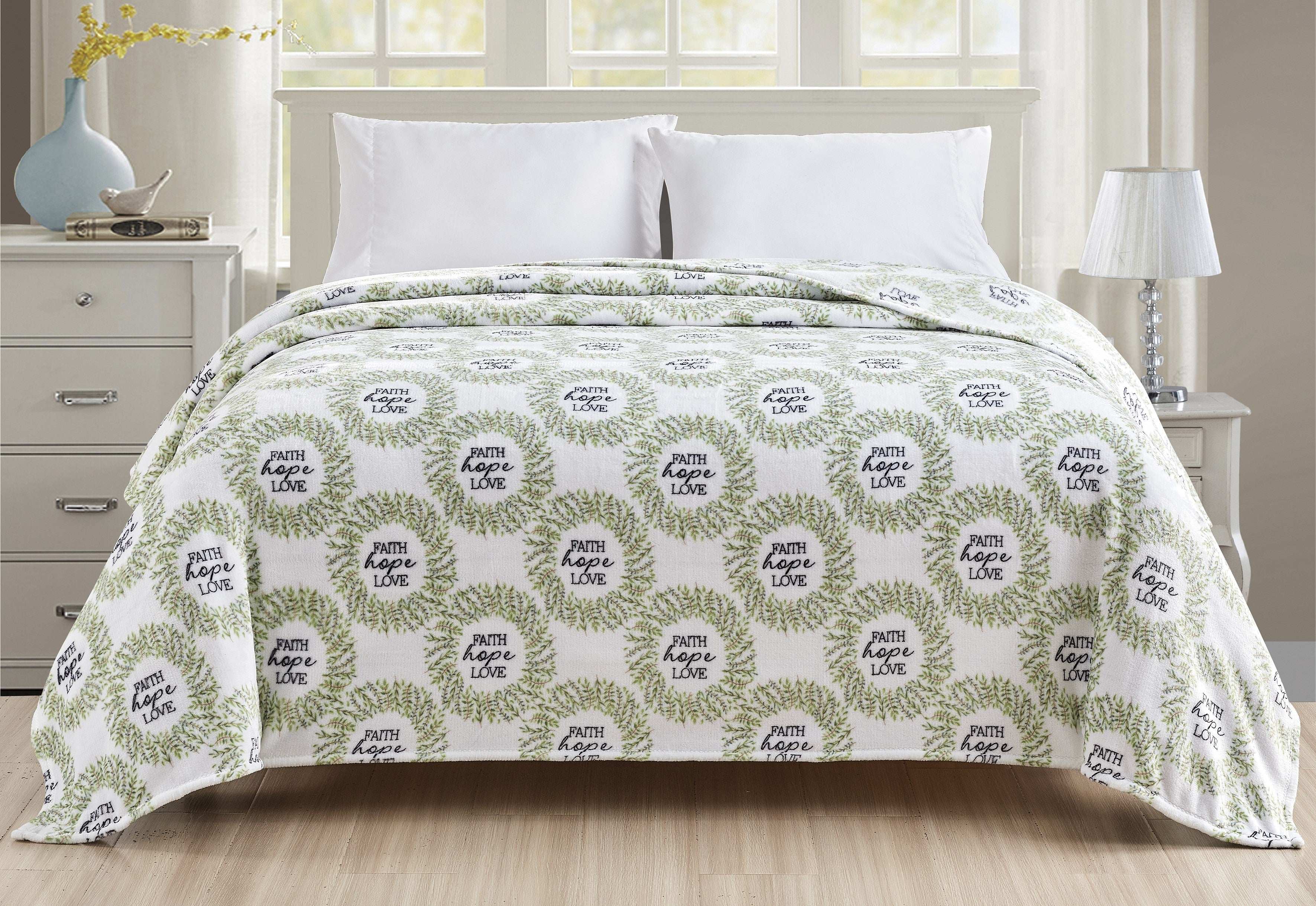 Faith, Hope, Love Home Décor Oversized Luxe Plush Throw Blanket - Best Buy Furniture
