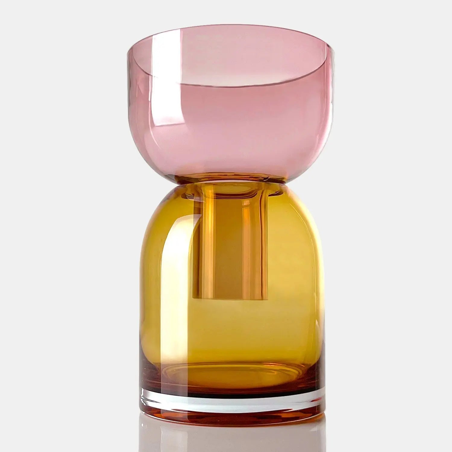 Flip Medium Pink & Yellow Vase