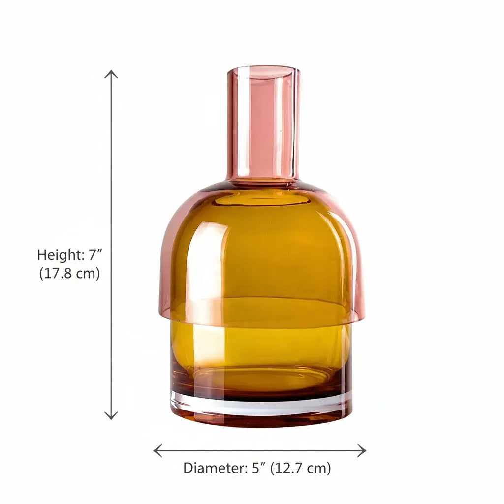 Flip Medium Pink & Yellow Vase