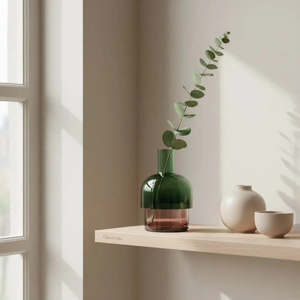 Flip Medium Pink and Green Vase