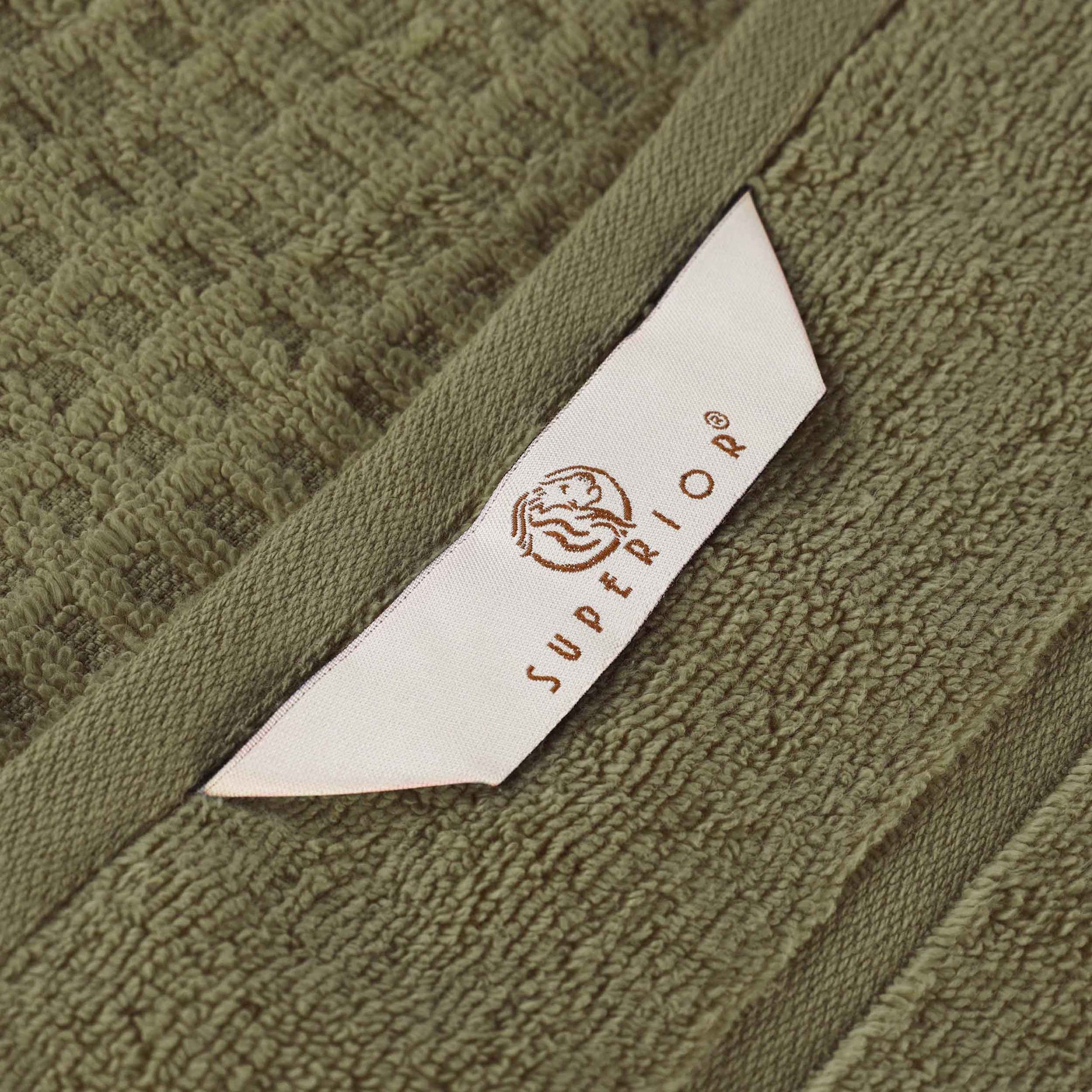 Napa Zero Twist Cotton Solid Waffle Honeycomb Bath Towel Set of 3 - Bath Towel by Superior Brand