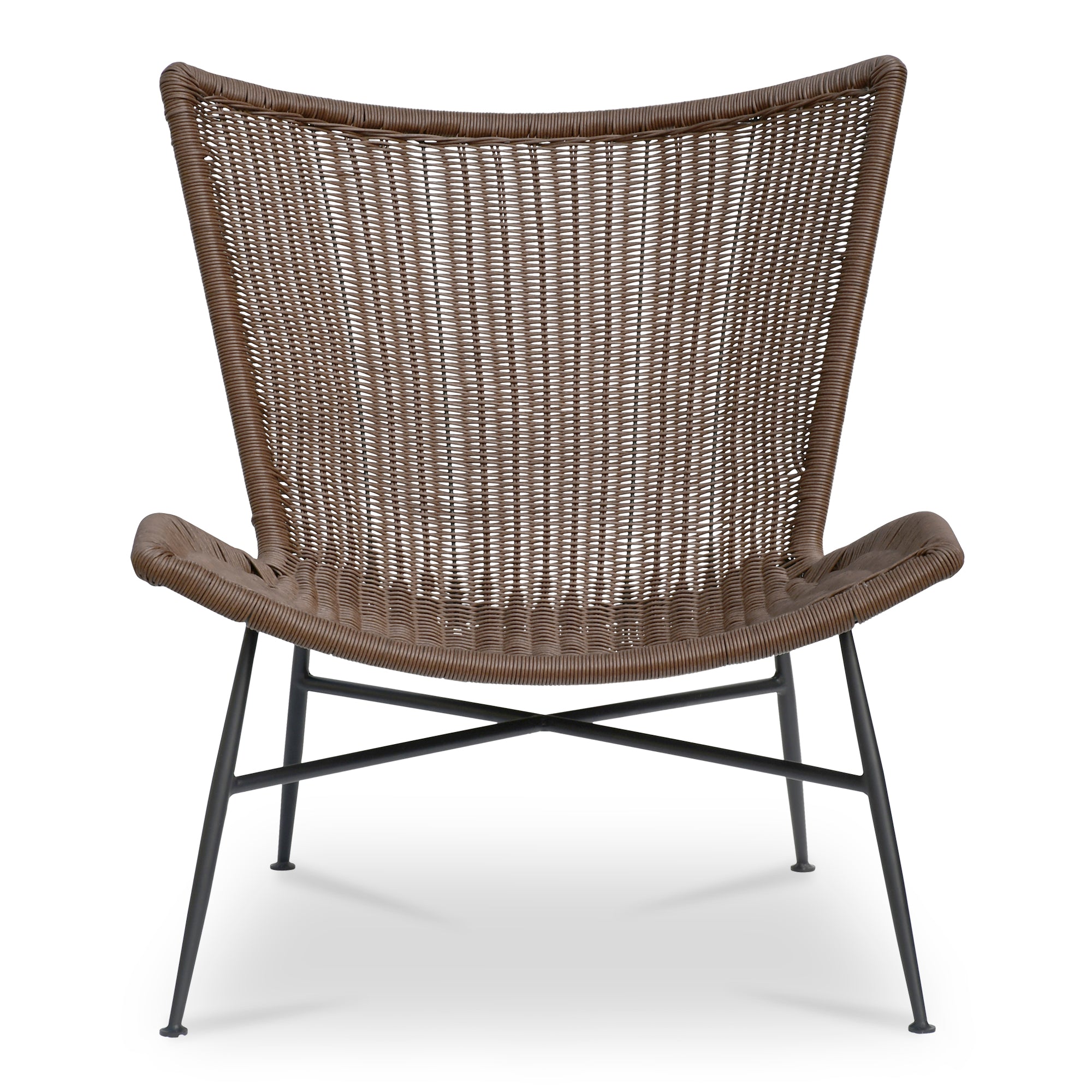 Paige Outdoor Accent Chair Brown - Moes Home