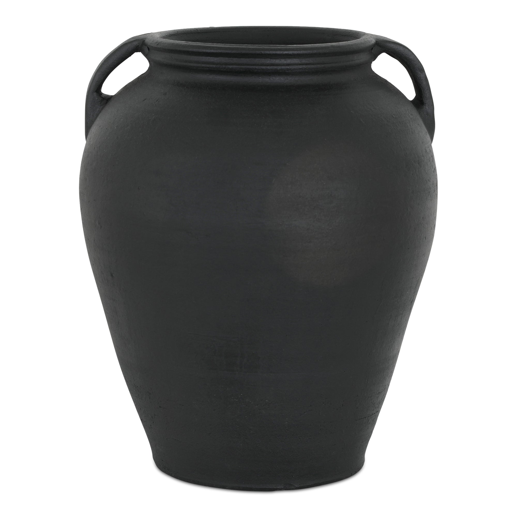 Jovi Vase Black Terracotta - Moes Home