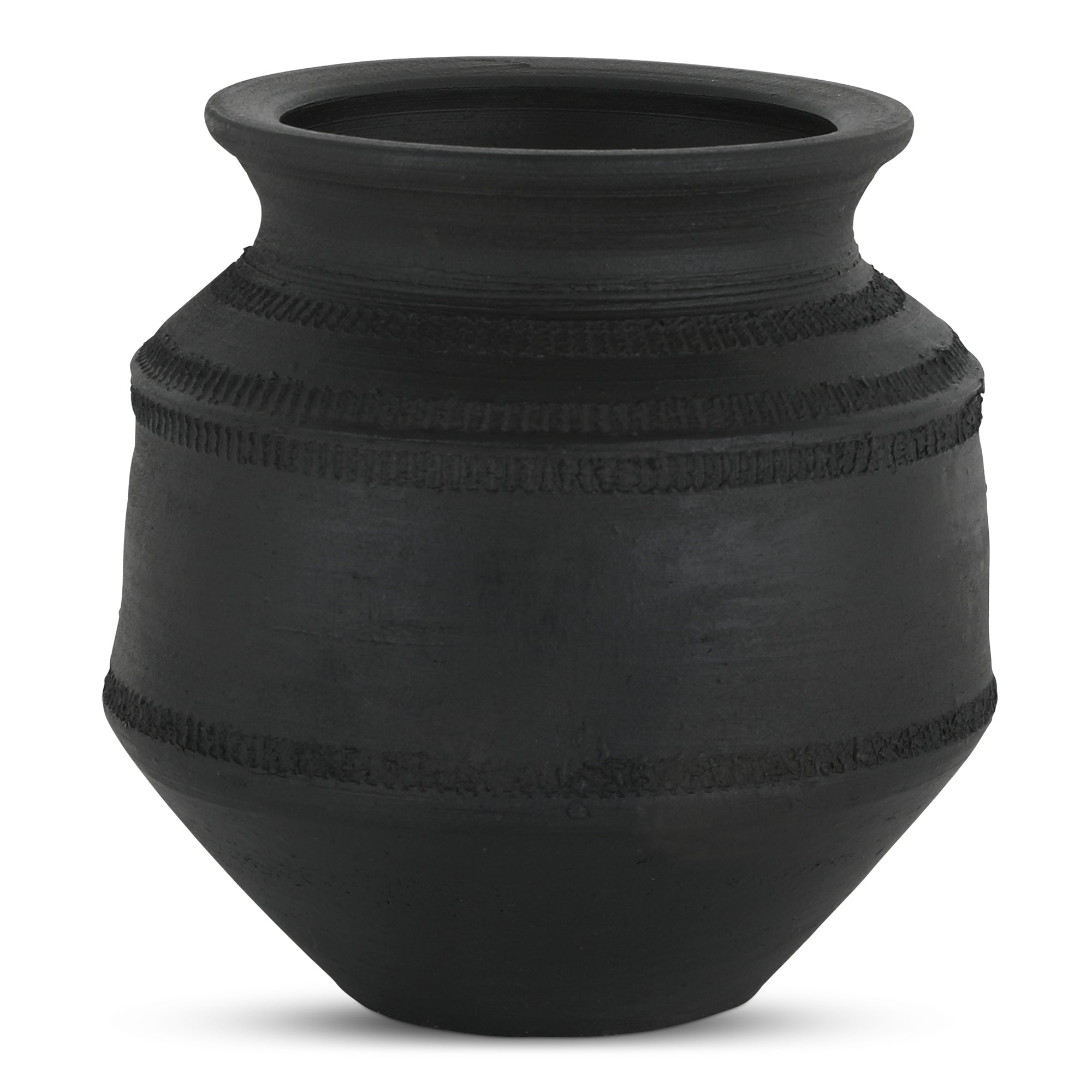 Astra Vessel Black Terracotta - Moes Home