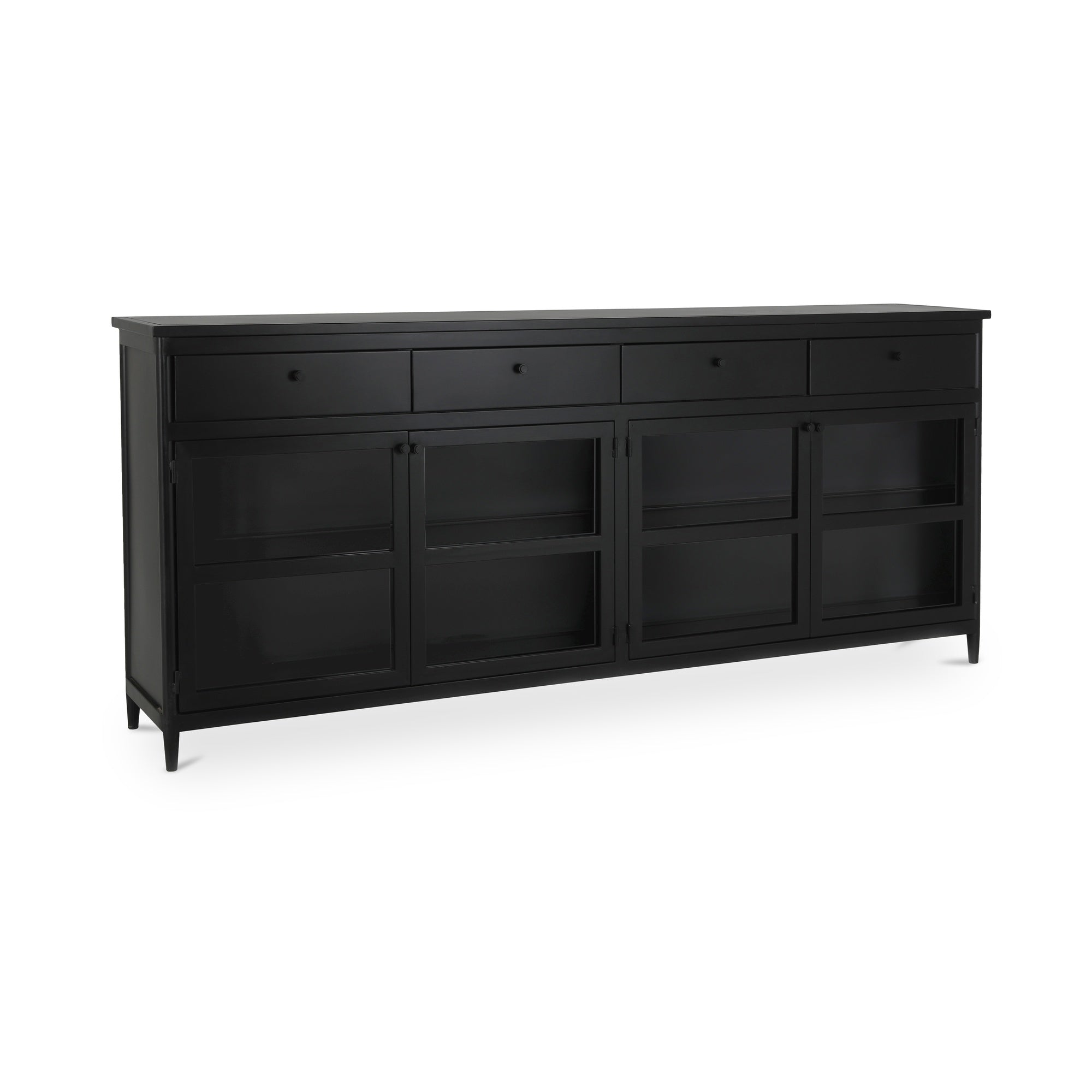 Henry Metal Sideboard Black - Moes Home
