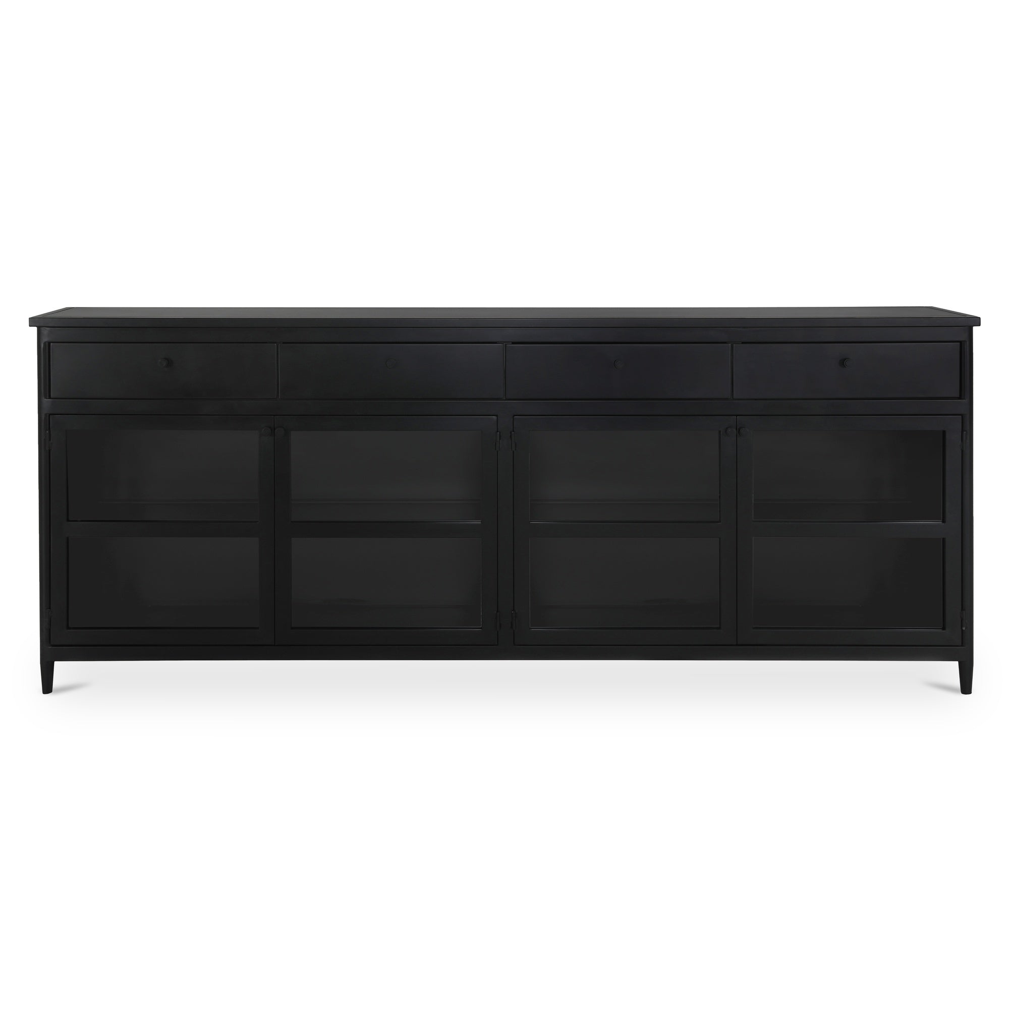 Henry Metal Sideboard Black - Moes Home