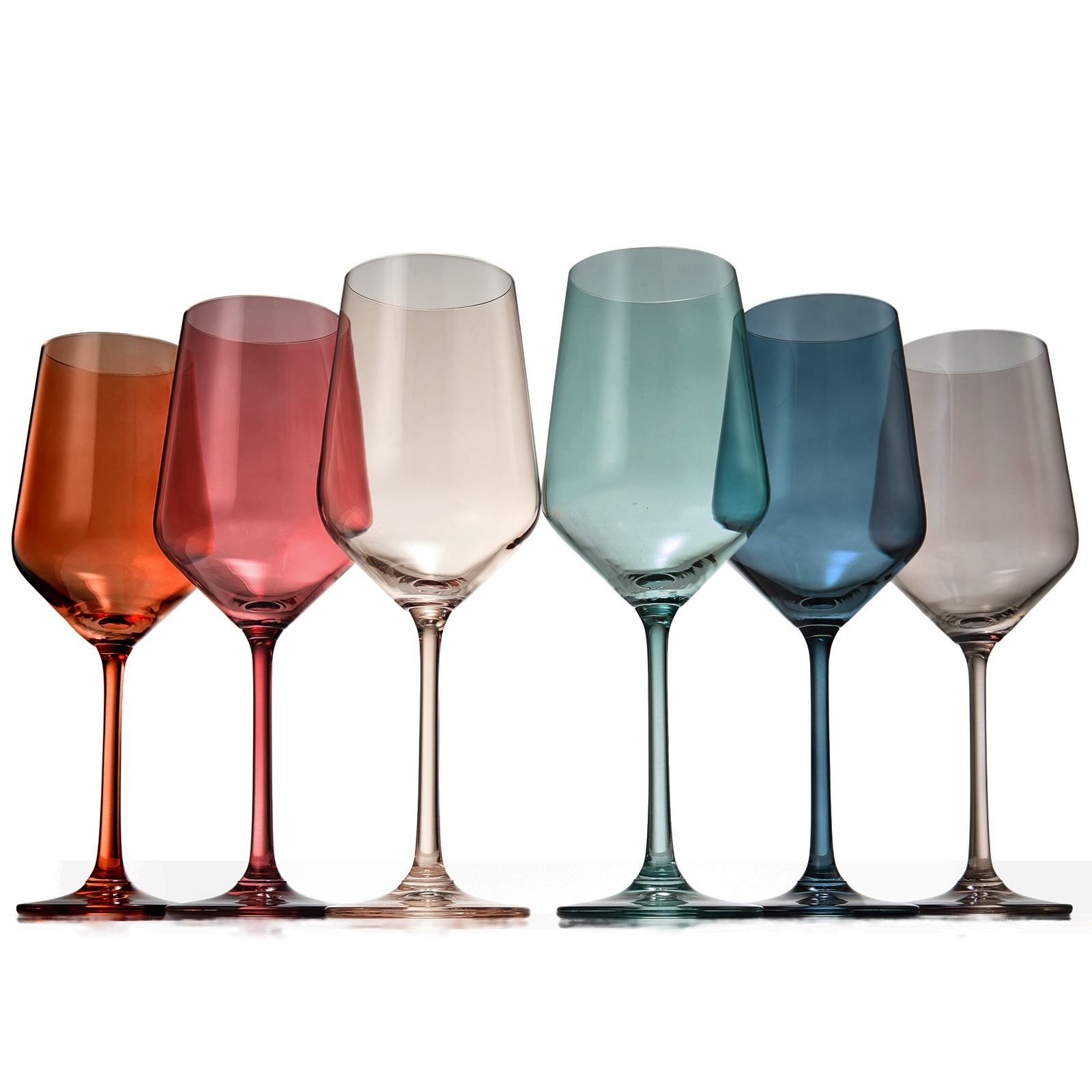 Tonal Stemmed Wine Glassware, Set of 6
