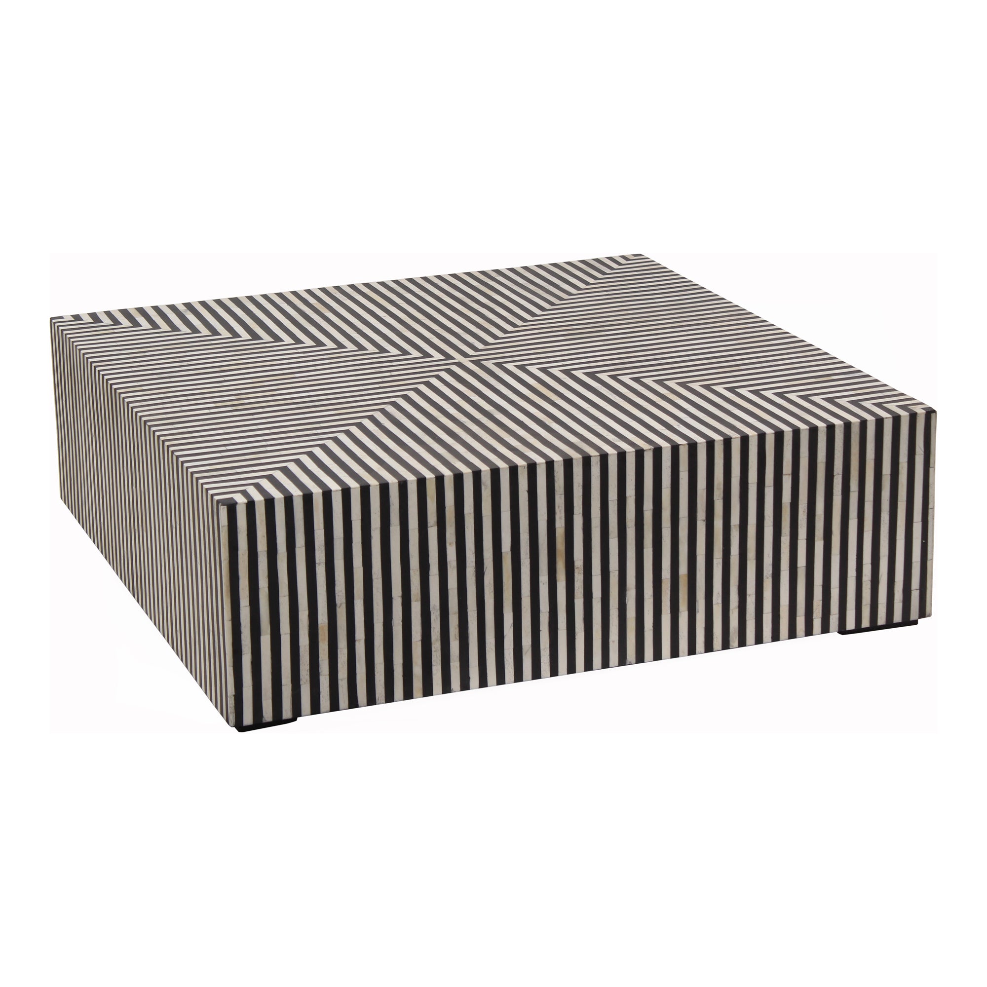 Terning Coffee Table Black and White - Moes Home