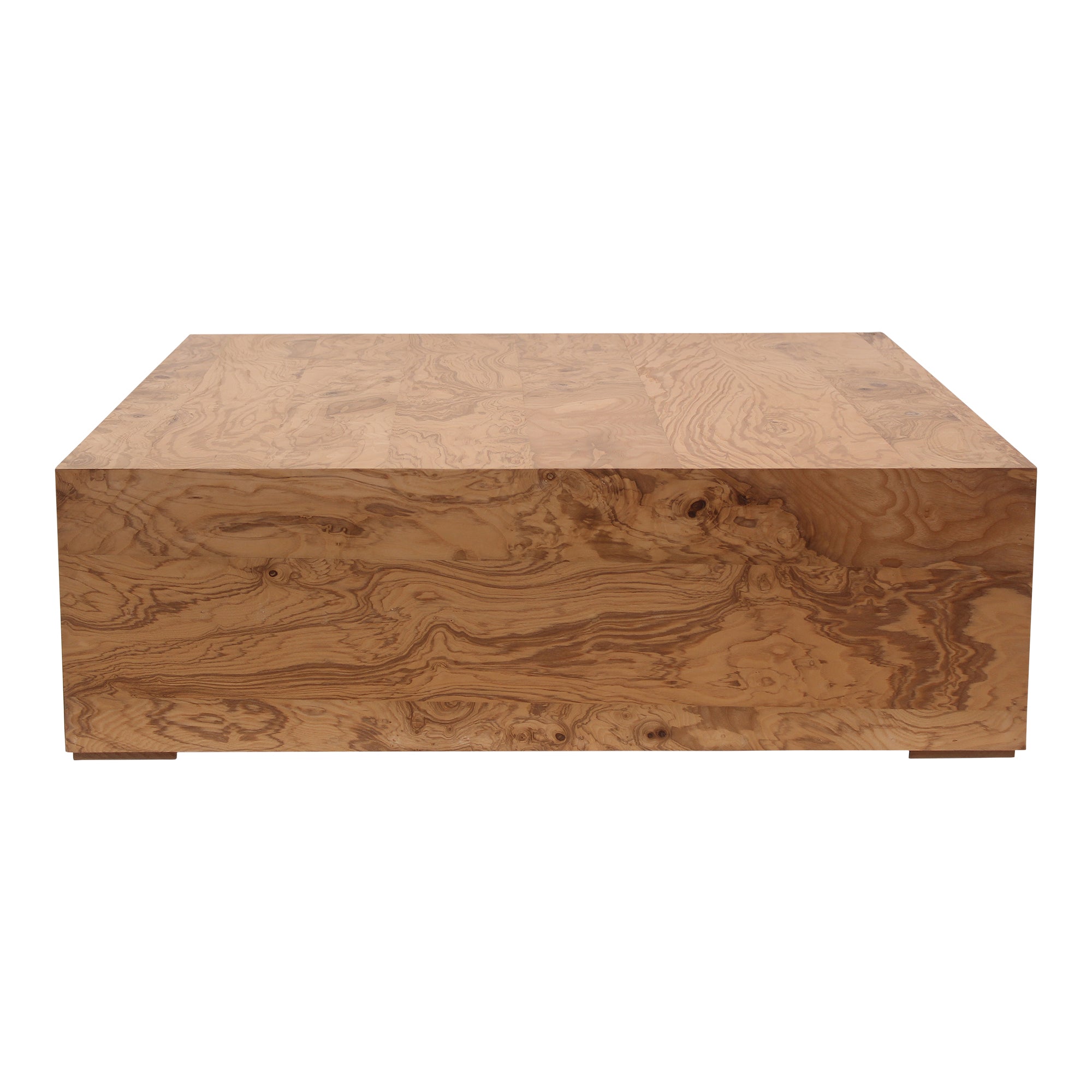 Nash Coffee Table Honey Brown Burl - Moes Home