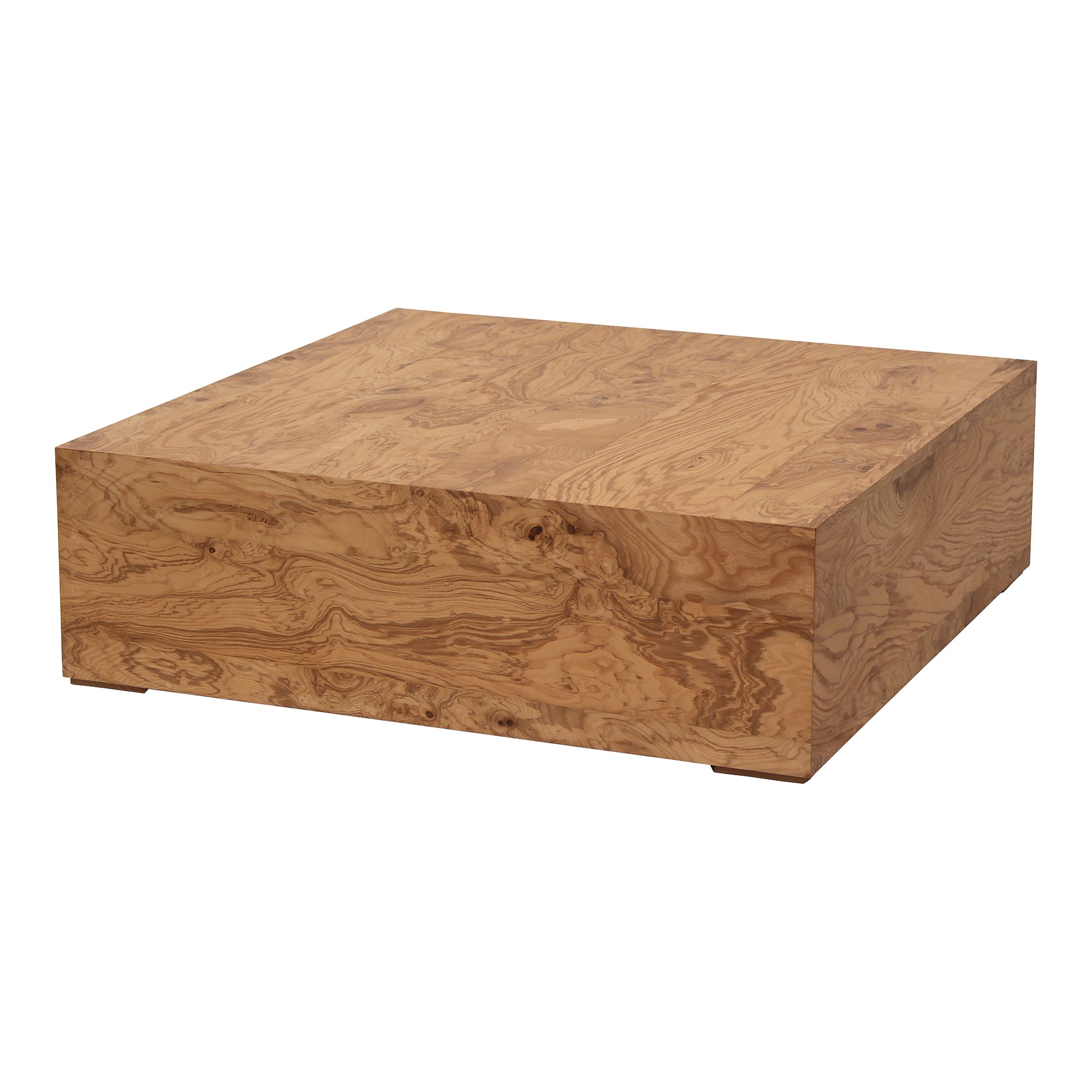 Nash Coffee Table Honey Brown Burl - Moes Home