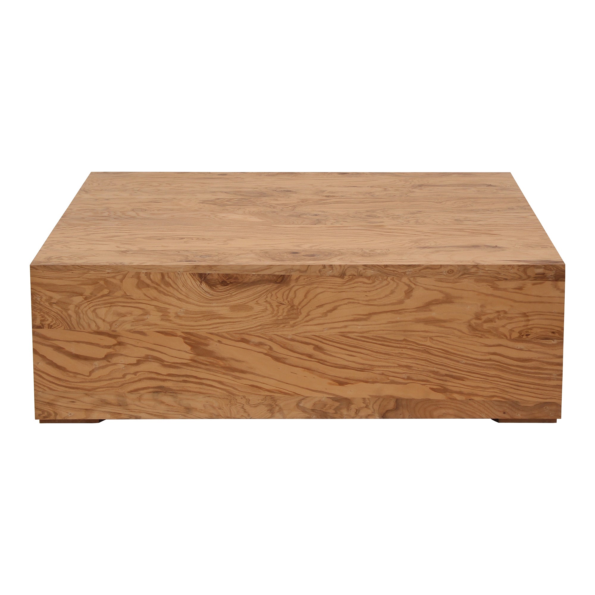 Nash Coffee Table Honey Brown Burl - Moes Home