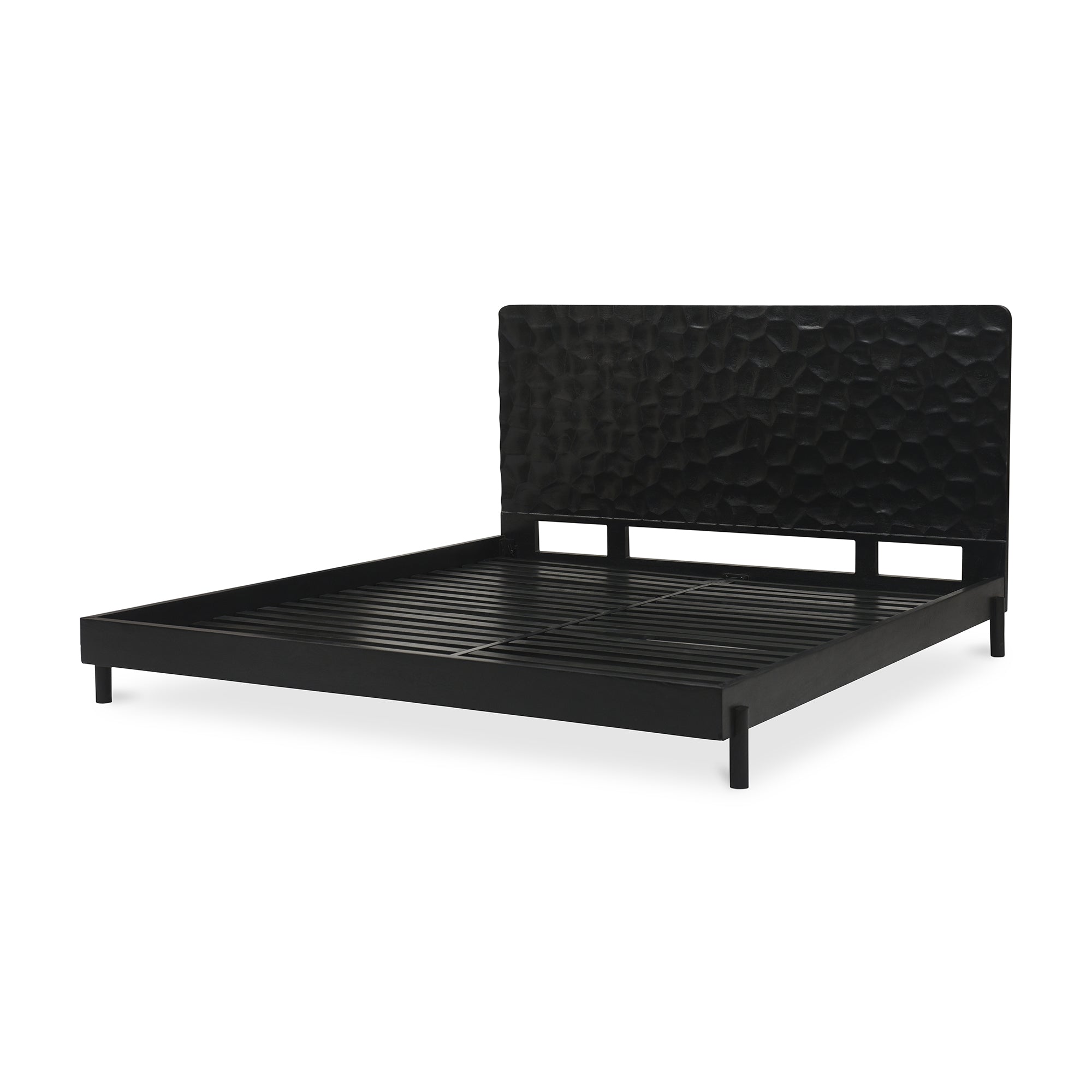 Misaki Queen Bed Black