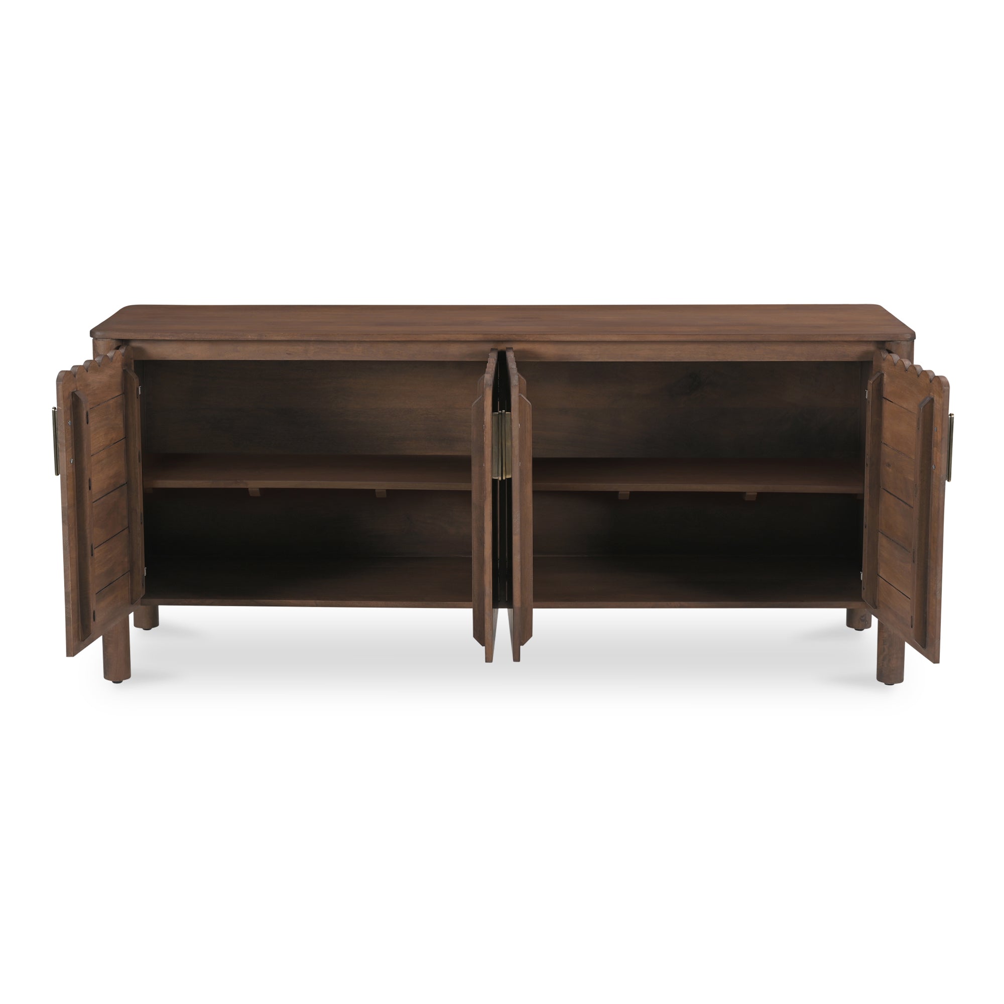 Wiley 4 Door Sideboard Vintage Brown - Moes Home