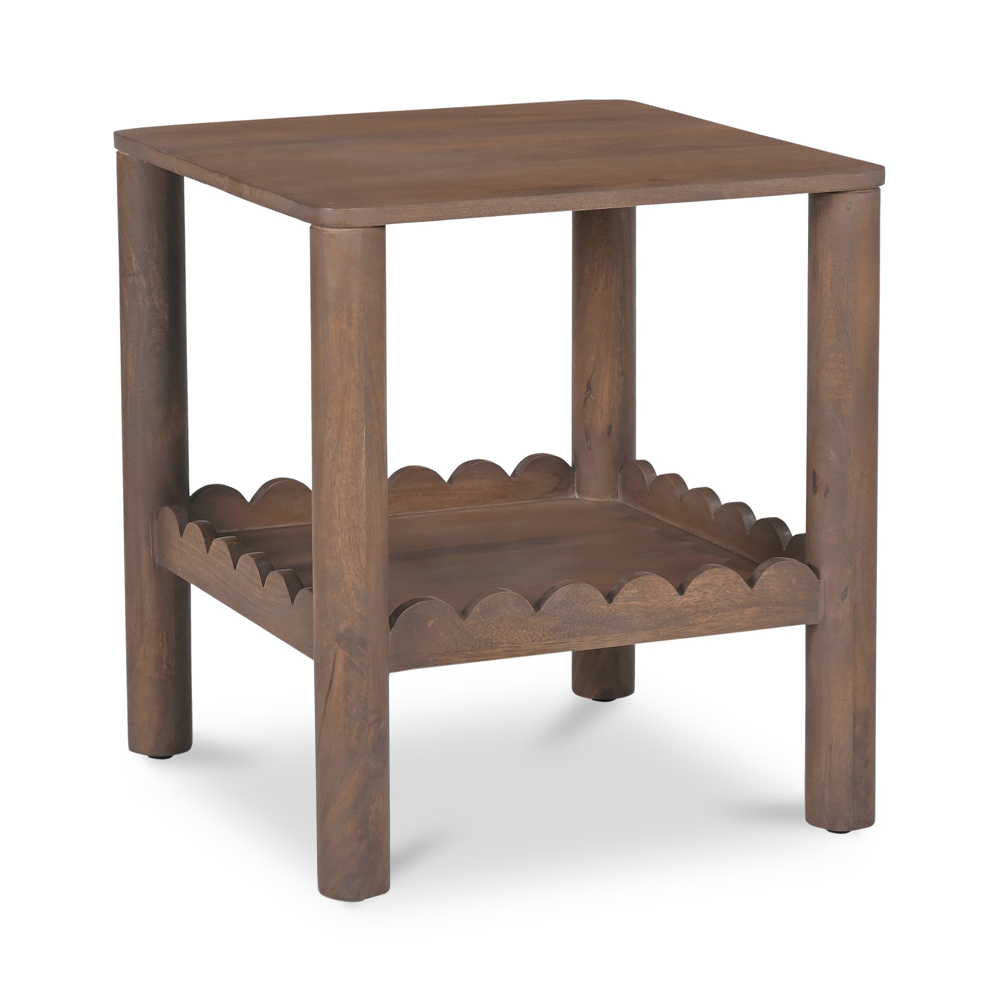 Wiley Side Table Vintage Brown - Moes Home