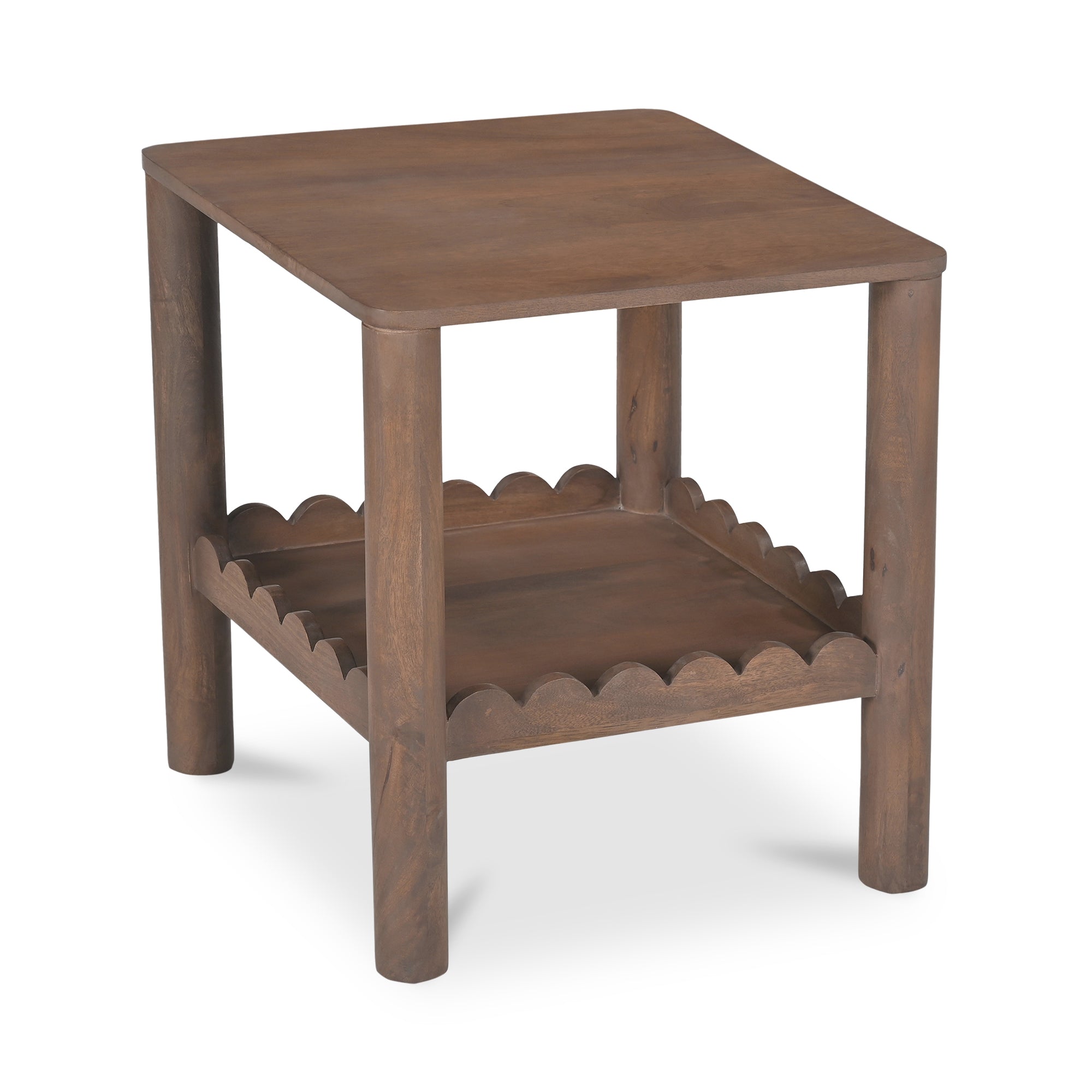 Wiley Side Table Vintage Brown - Moes Home