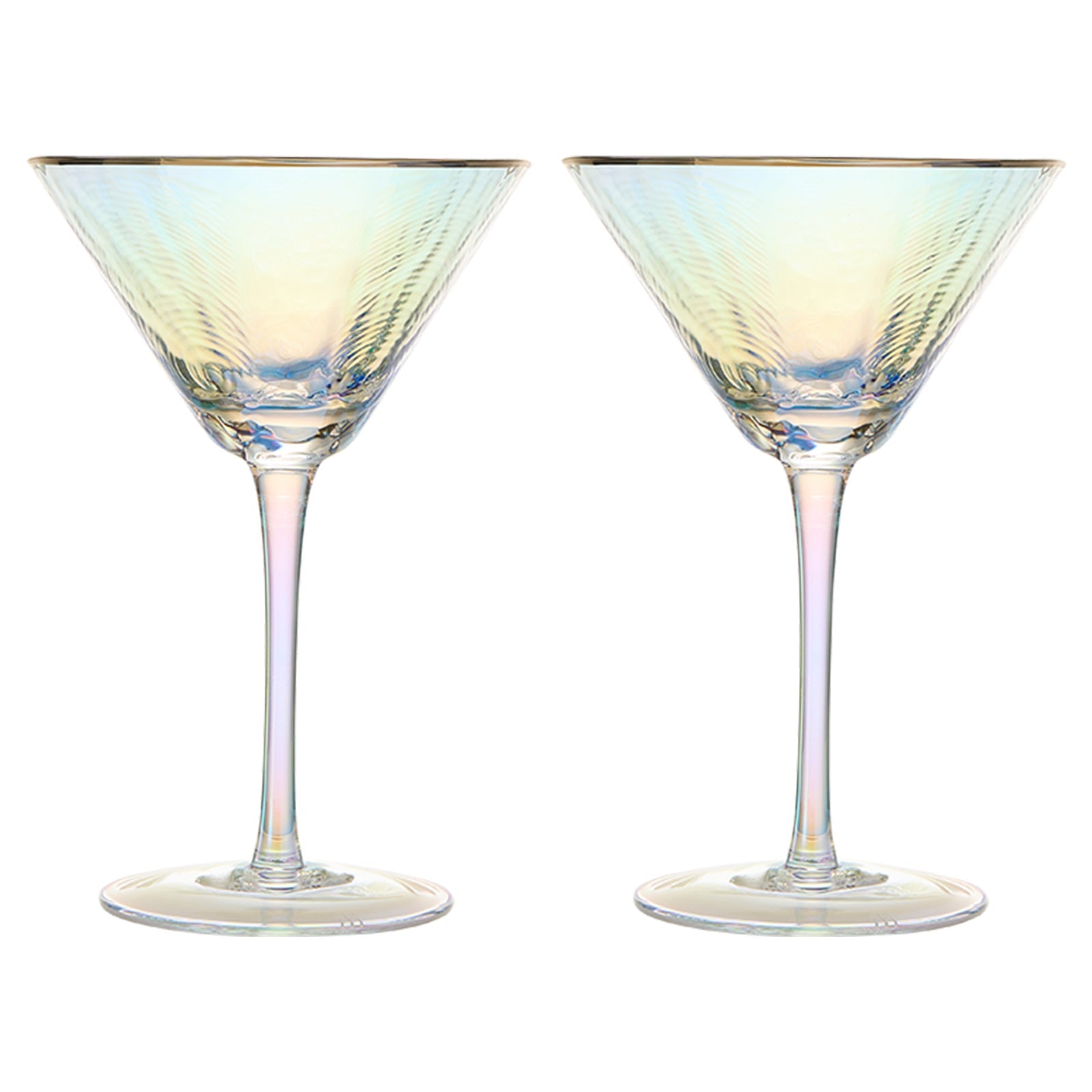 Dulce Martini Cocktail Glassware, Set of 2