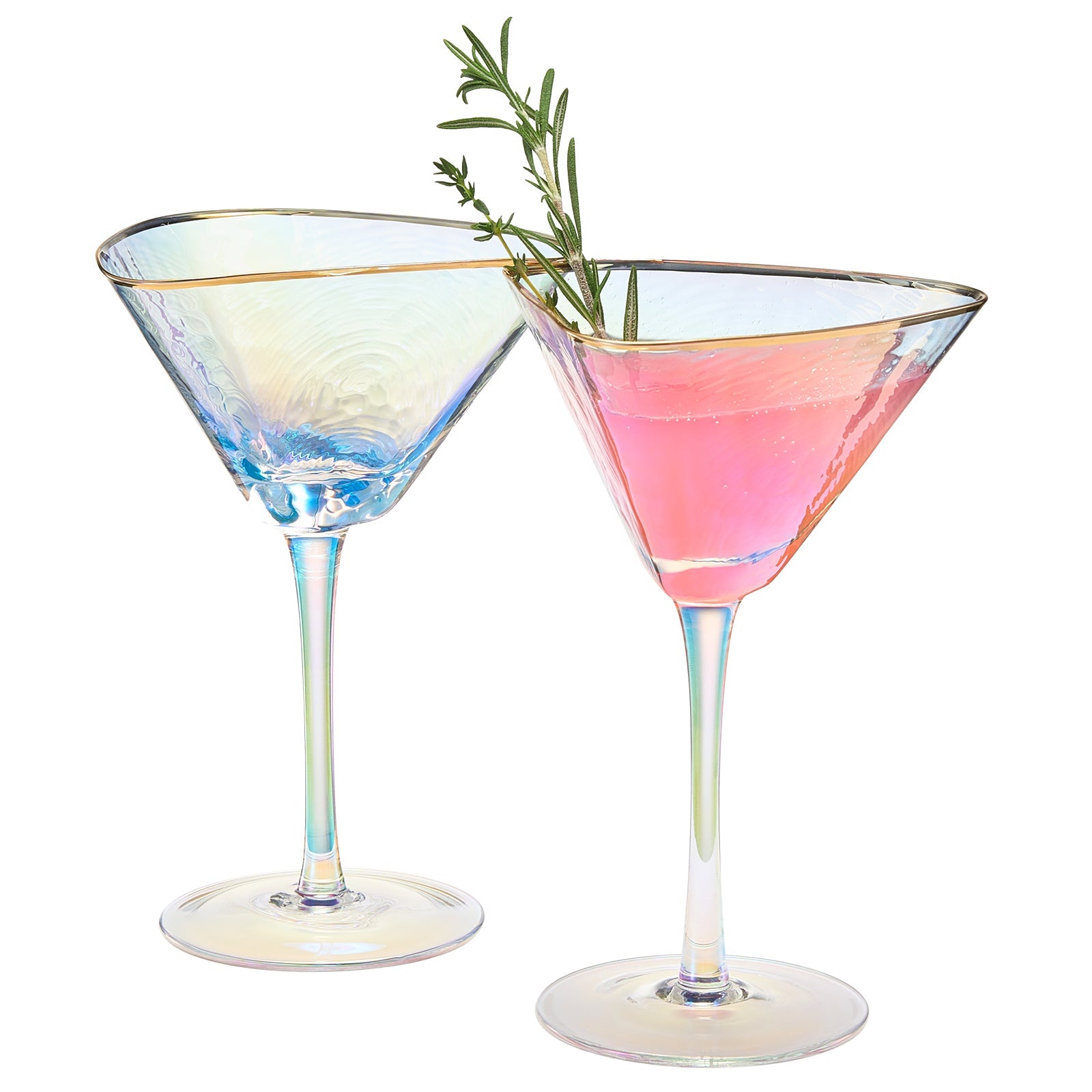 Dulce Martini Cocktail Glassware, Set of 2