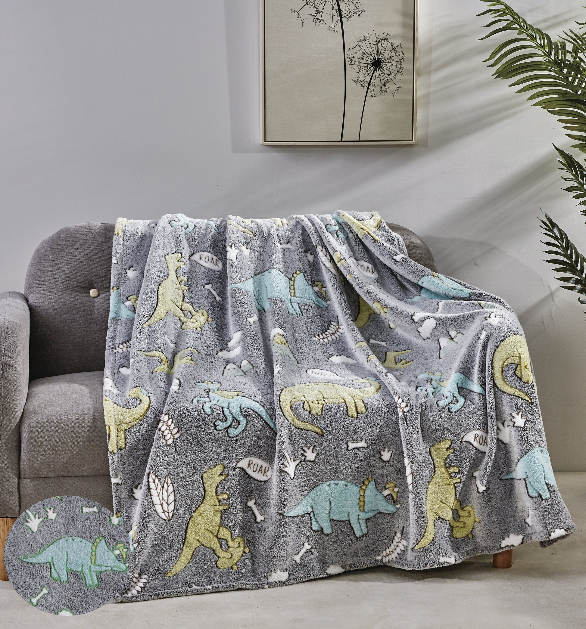 Faith, Hope, Love Home Décor Ultra Plush Cosmic Glow In The Dark Throw Blanket - Best Buy Furniture