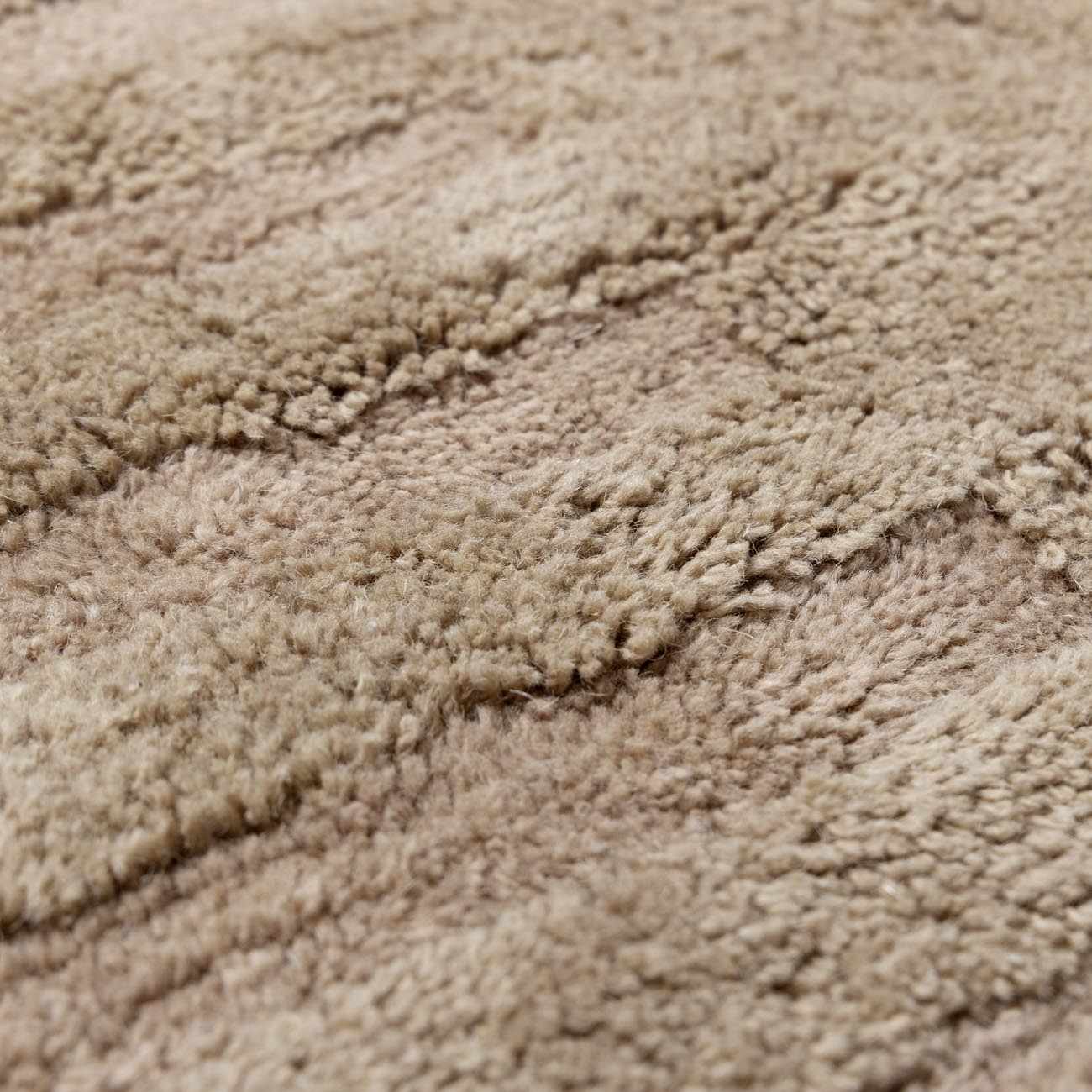 Washable Handmade Wool Rug - Brown