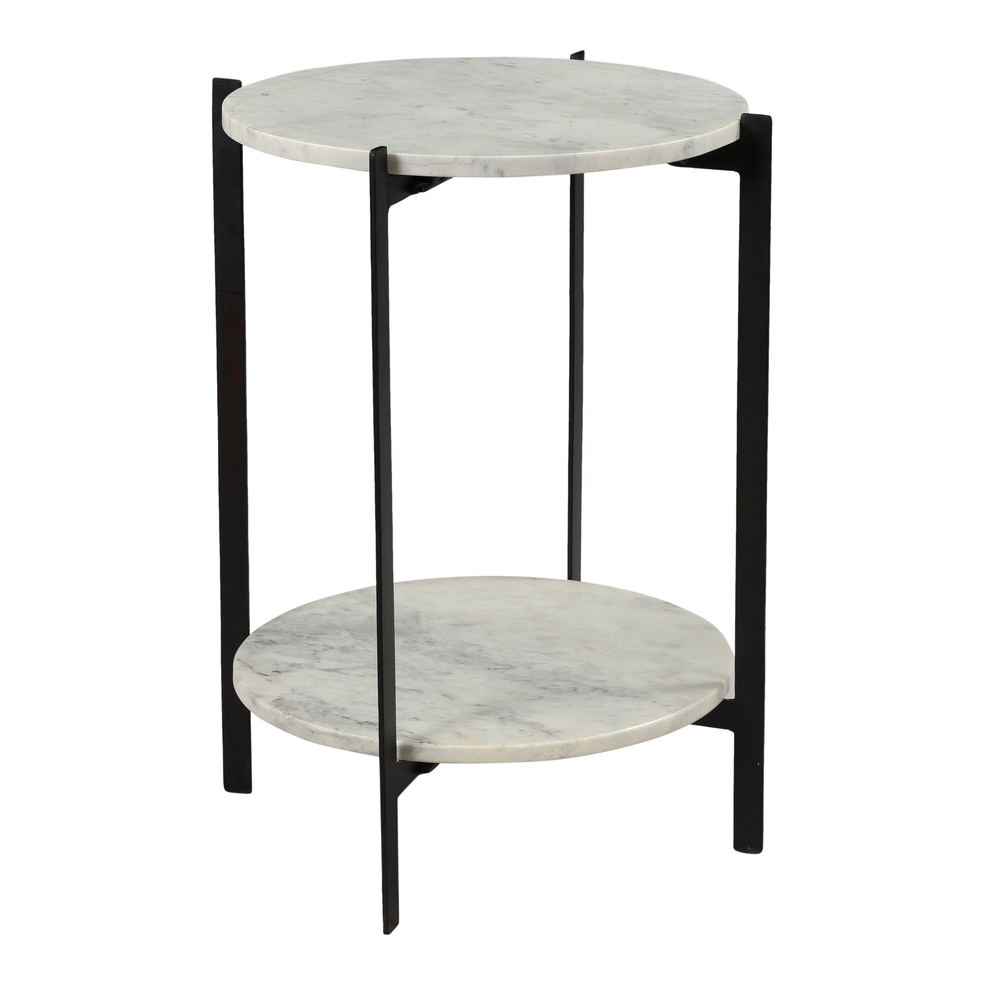 Melanie Accent Table White - Moes Home