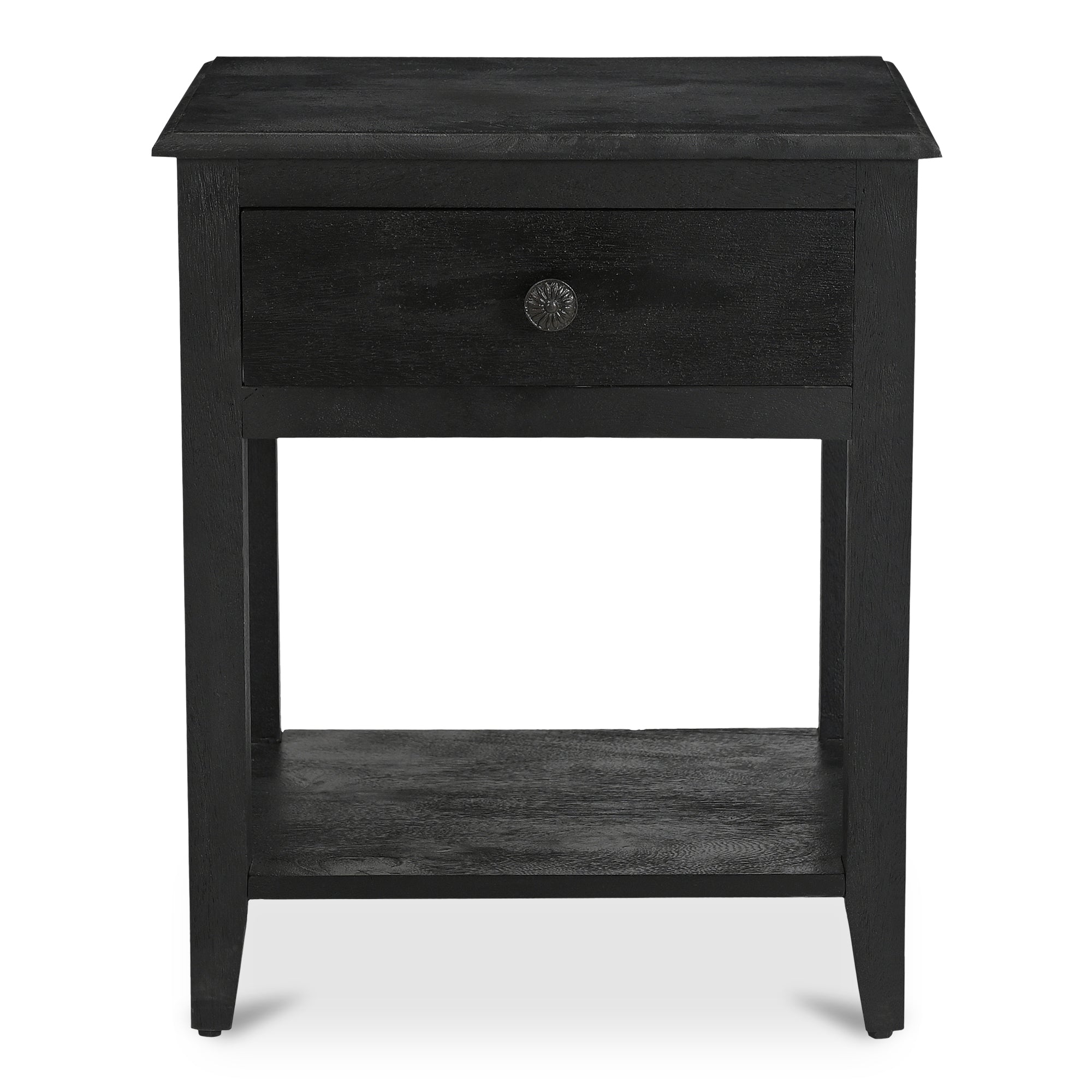 Corrine Nightstand Antique Black - Moes Home