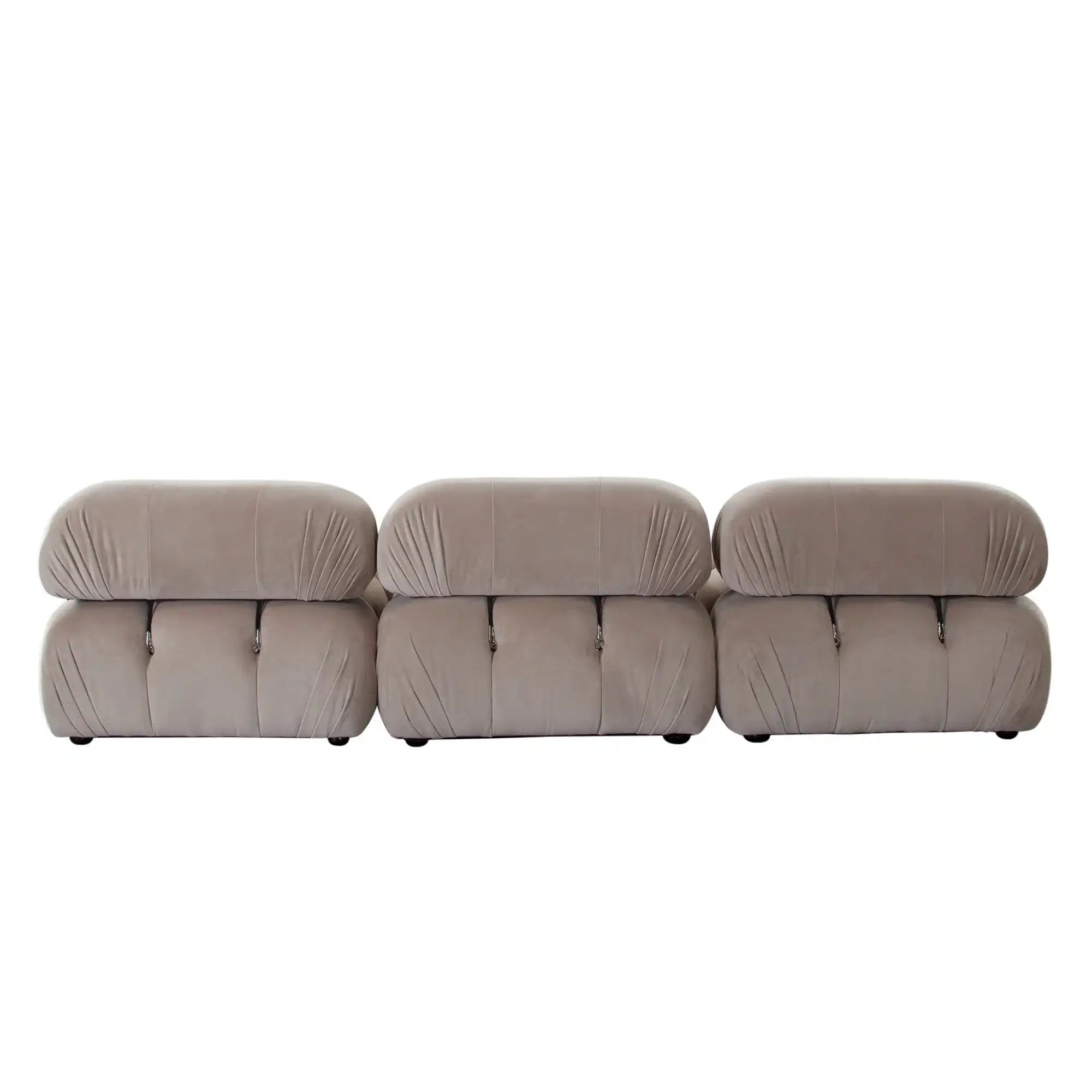 Paloma 4 Piece Reversible Sectional – Mink Tan Performance Velvet