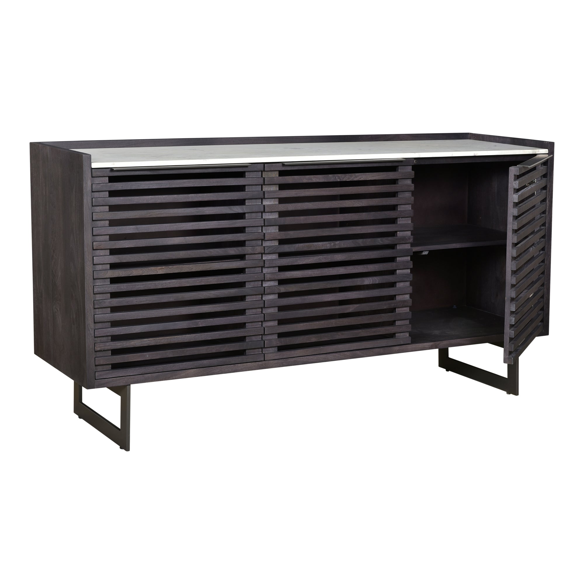 Paloma Sideboard Charcoal Grey - Moes Home
