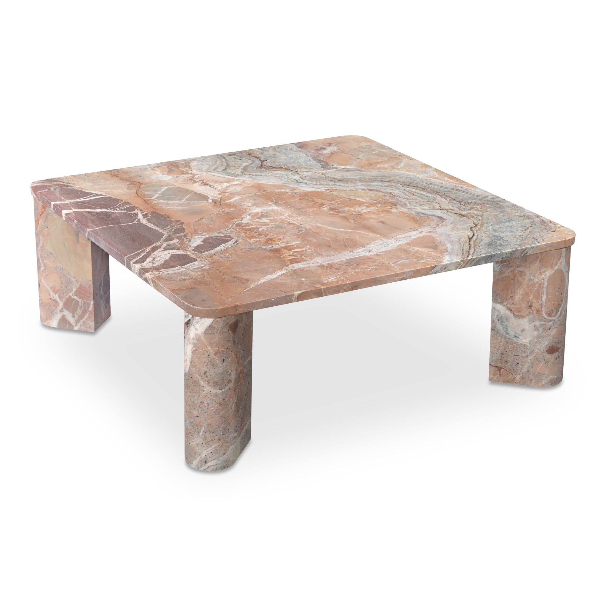 Segment Coffee Table Orange Levante Marble