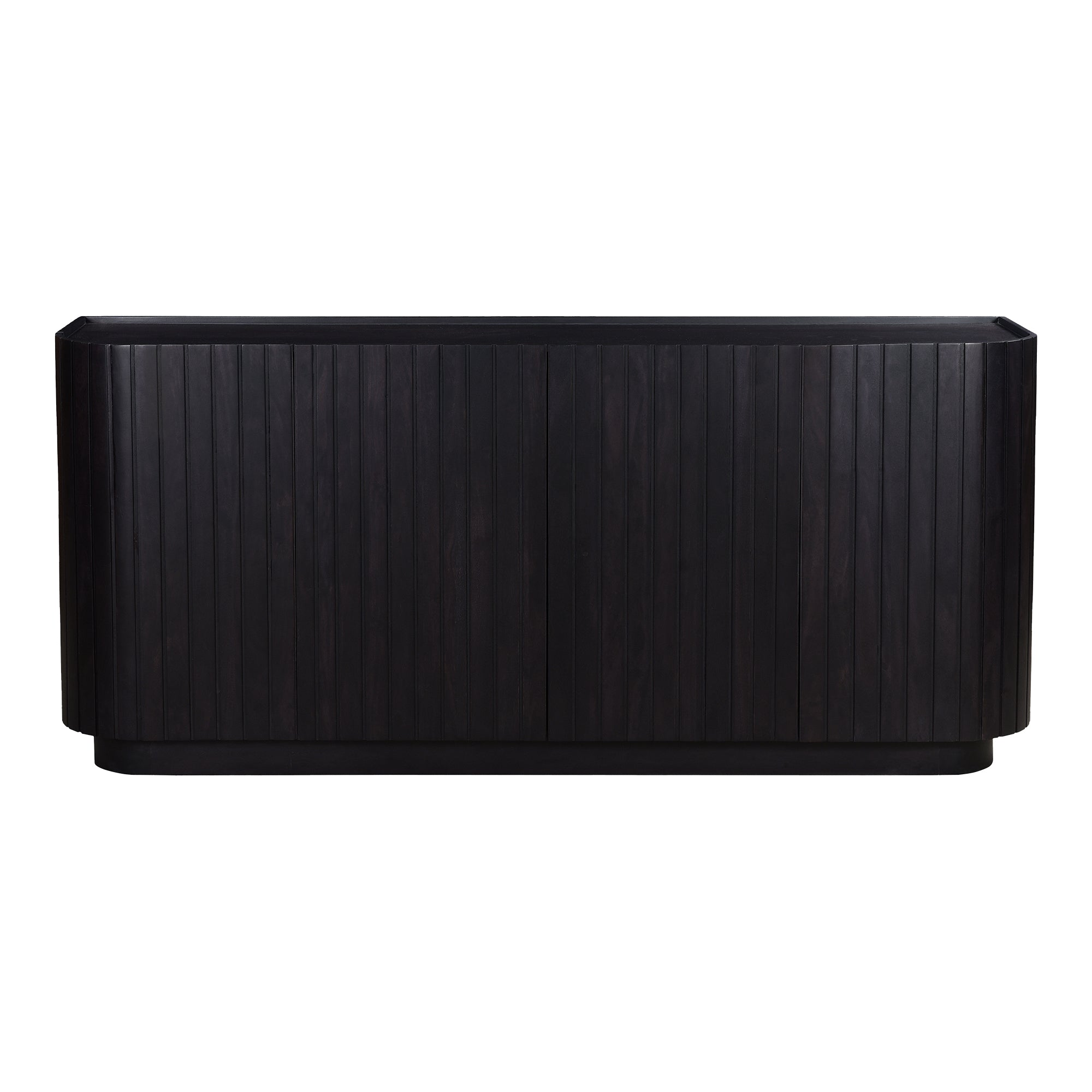 Povera 4 Door Sideboard Black - Moes Home