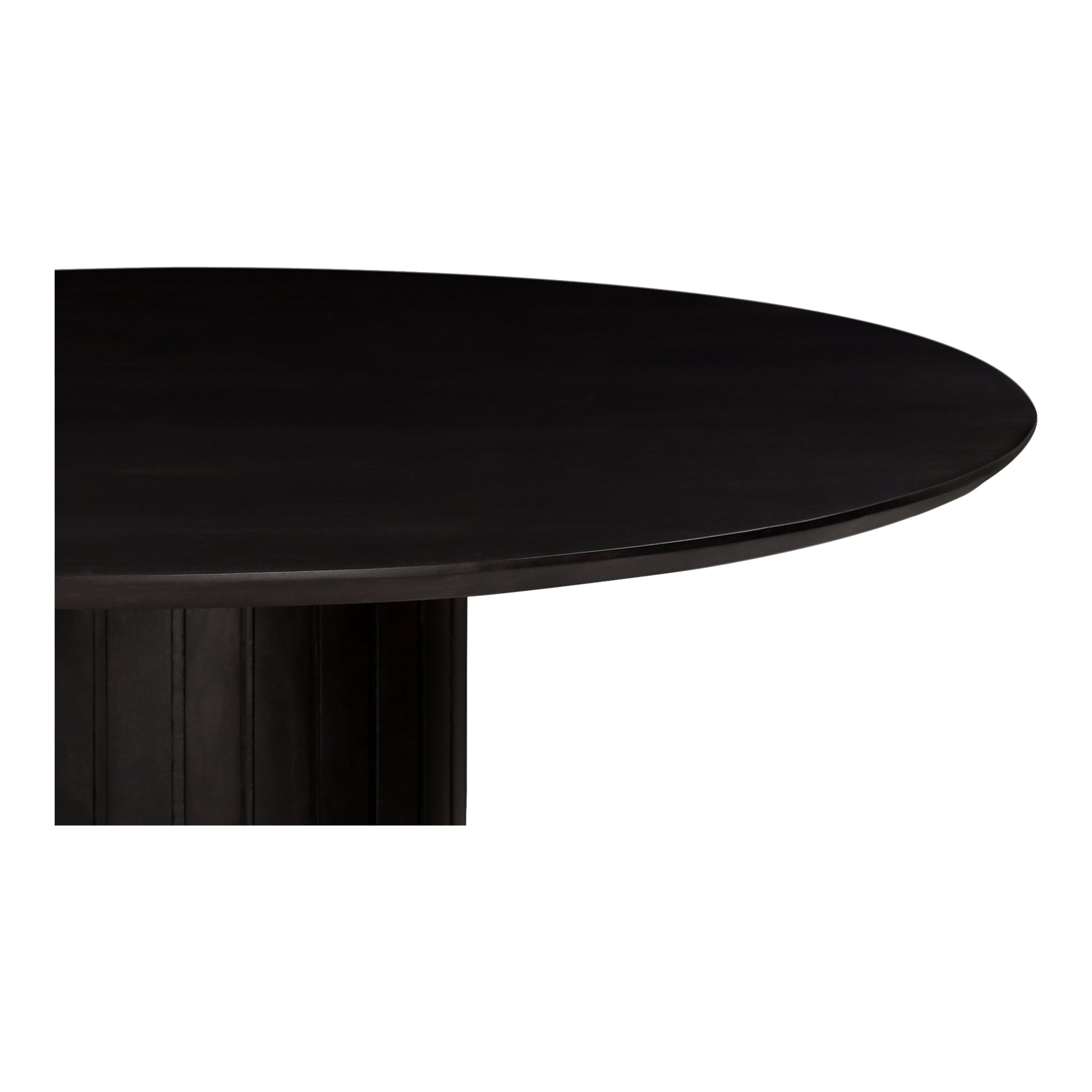 Povera Round Dining Table Black - Moes Home