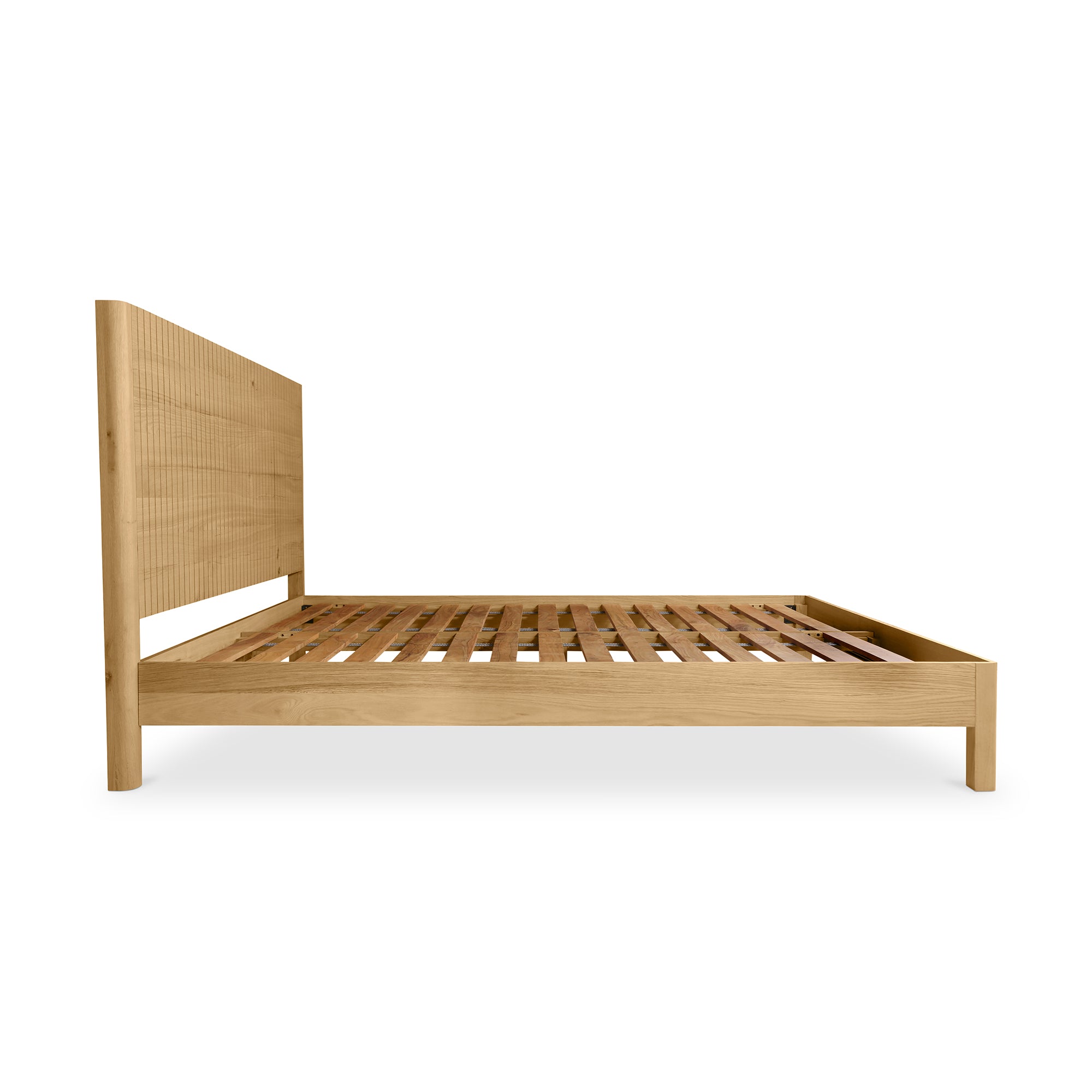 Povera Queen Bed Natural Oak - Moes Home